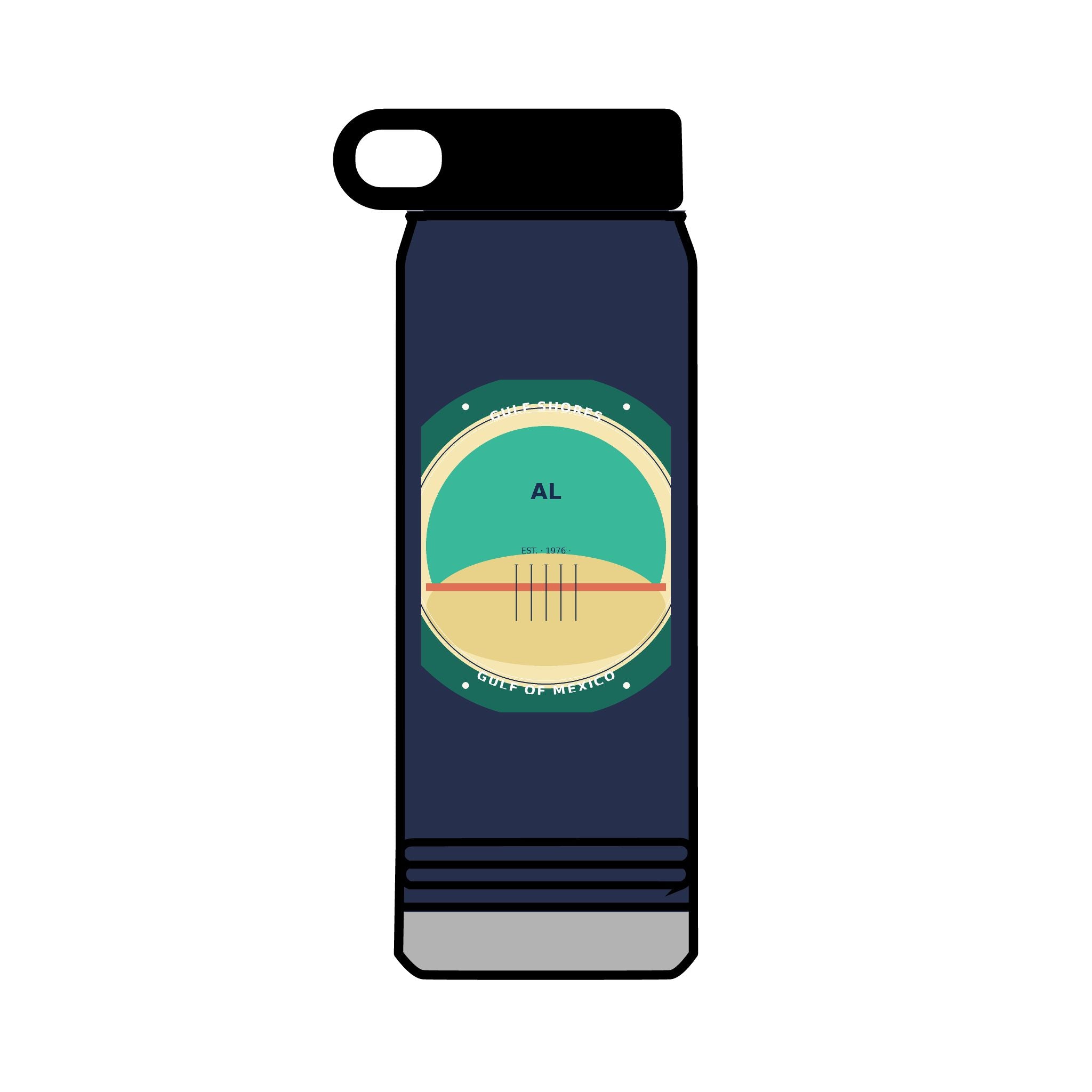 Gulf Shores Alabama 32oz Tumbler | Coastal Badge Art