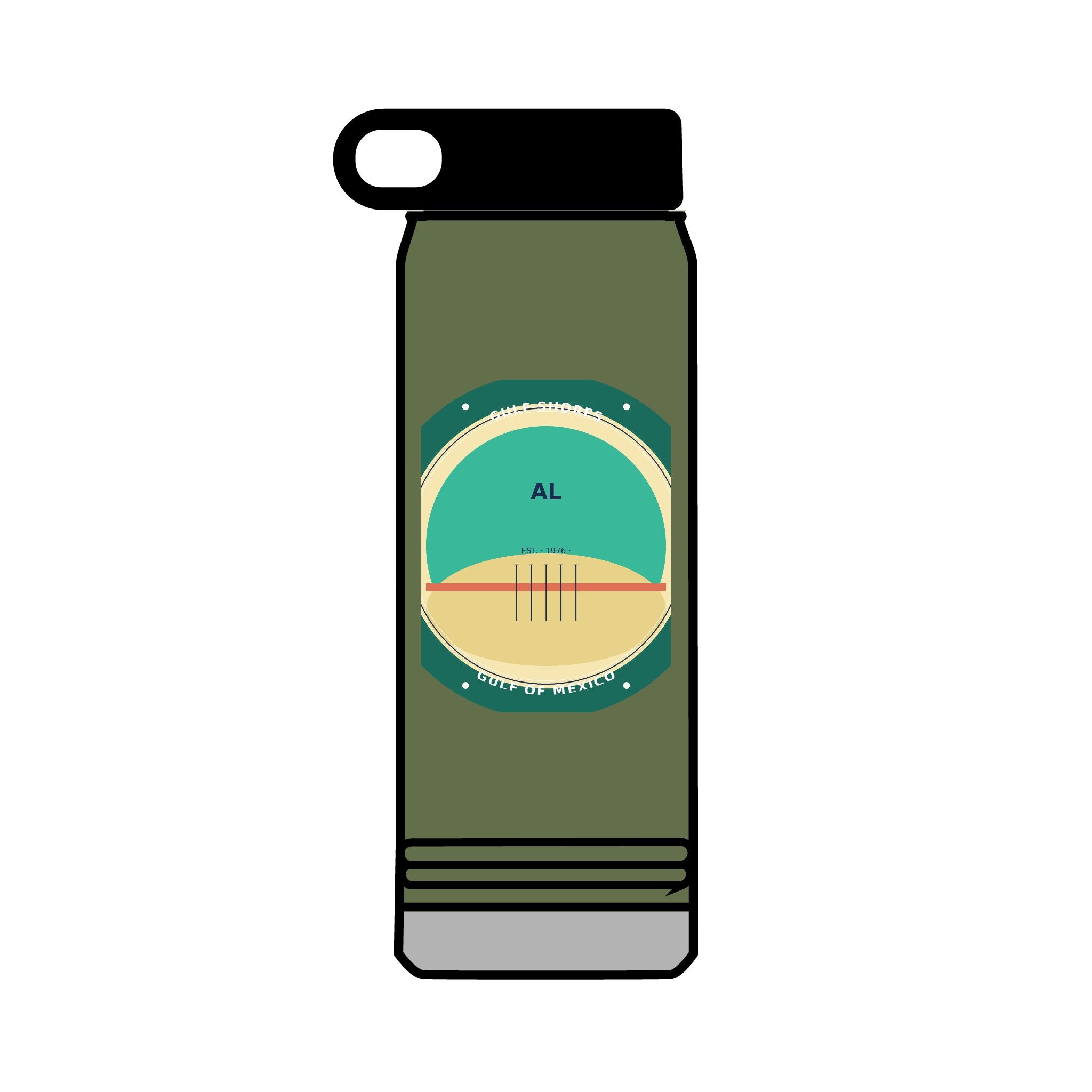 Gulf Shores Alabama 32oz Tumbler | Coastal Badge Art