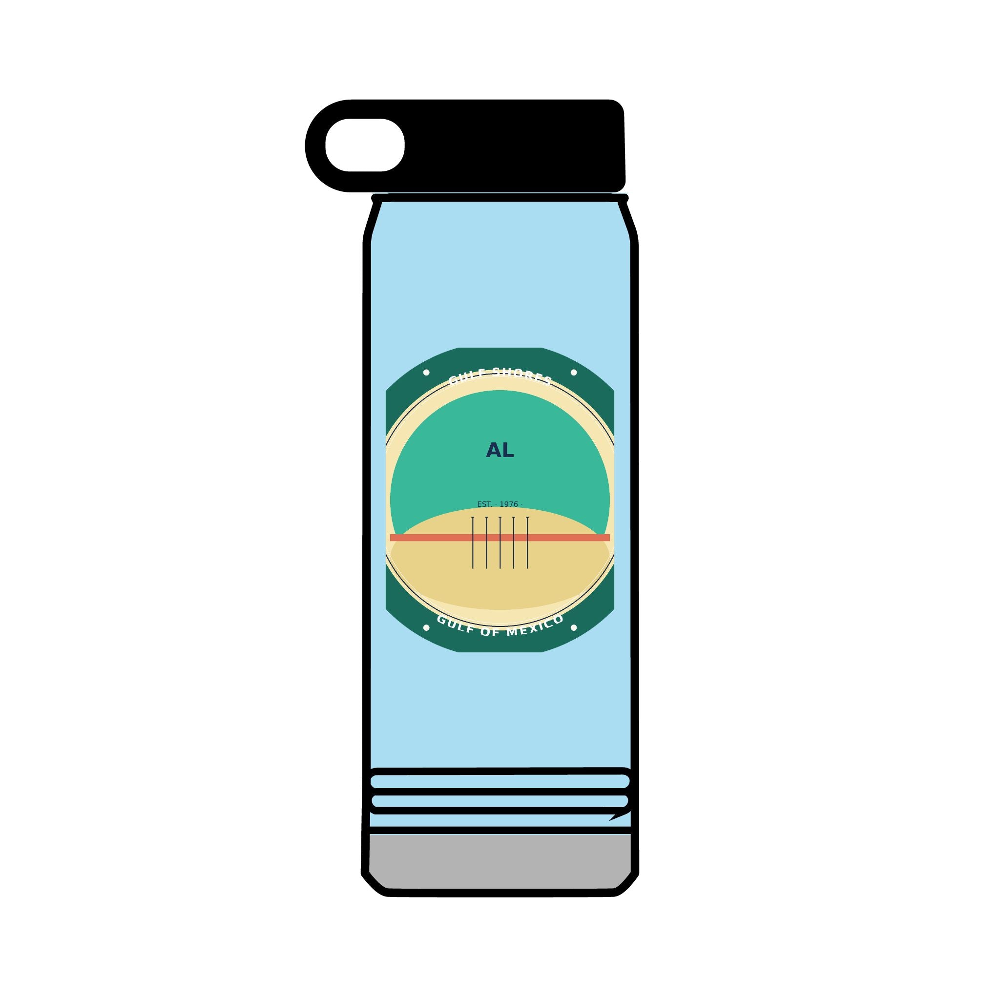 Gulf Shores Alabama 32oz Tumbler | Coastal Badge Art