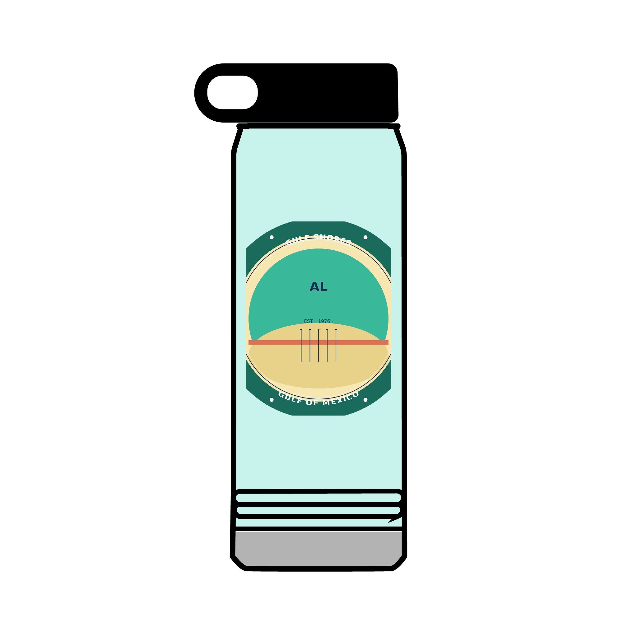 Gulf Shores Alabama 32oz Tumbler | Coastal Badge Art