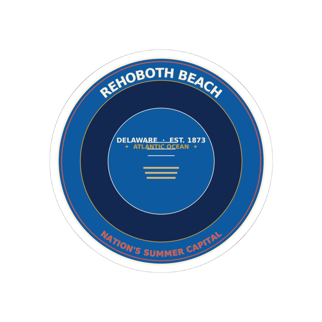 Rehoboth Beach Delaware Sticker | Vintage Boardwalk Badge
