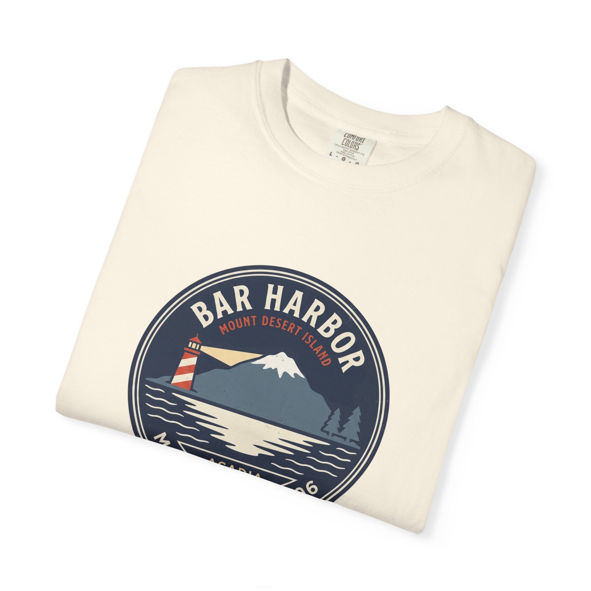 Bar Harbor Maine T-Shirt | Acadia Vintage Badge Tee