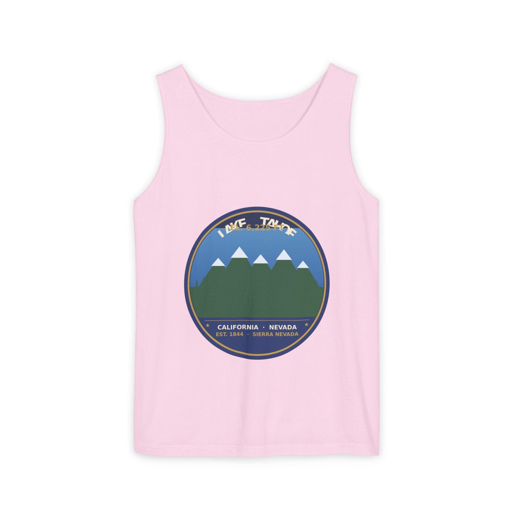 Lake Tahoe Alpine Badge Tank Top | Comfort Colors 4200