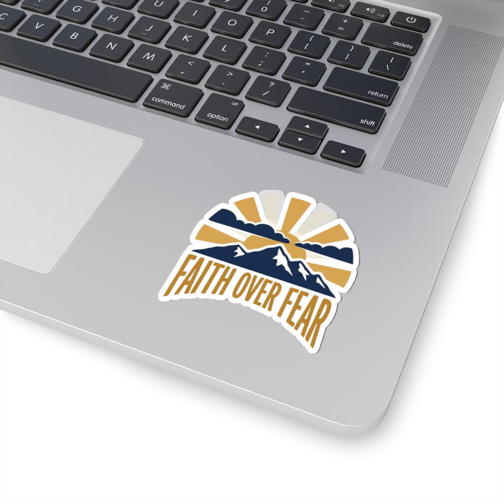 Faith Over Fear Sticker | Inspirational Christian Vinyl Decal
