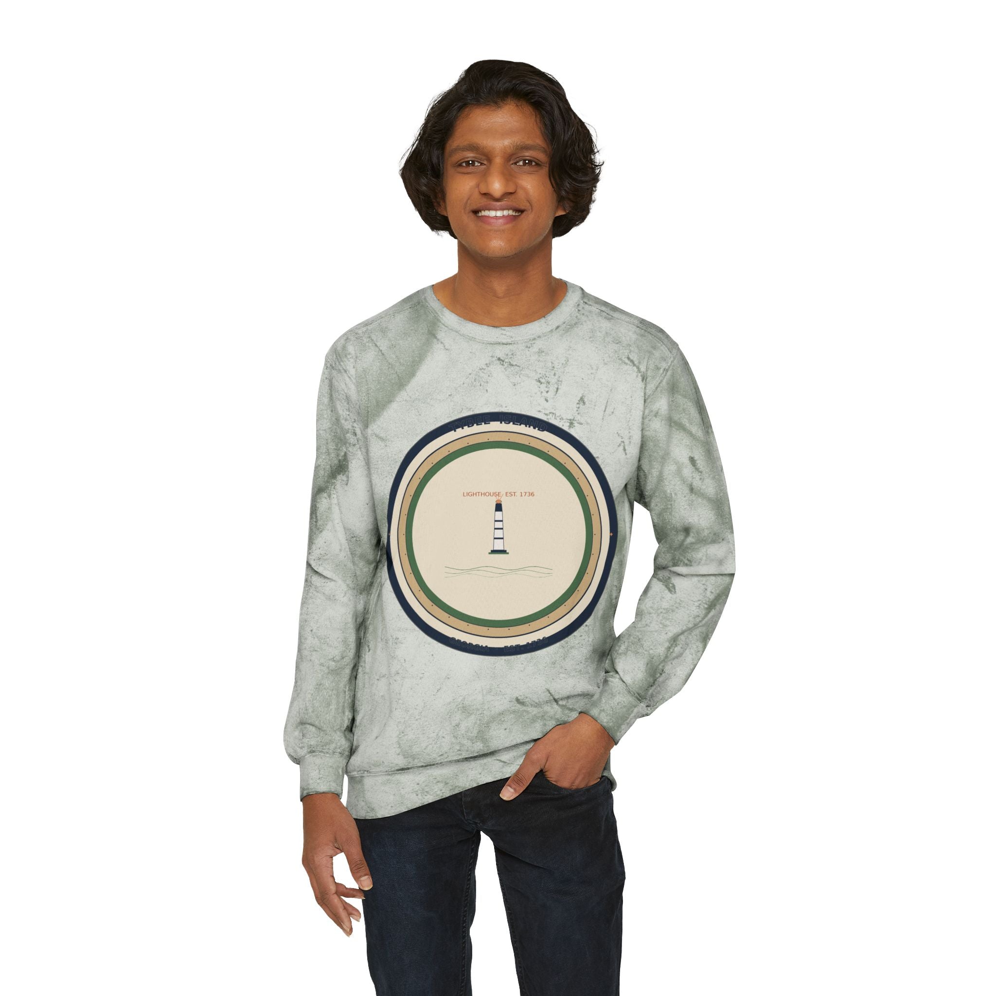 Tybee Island Crewneck Sweatshirt | Tybee Lighthouse Badge | Georgia