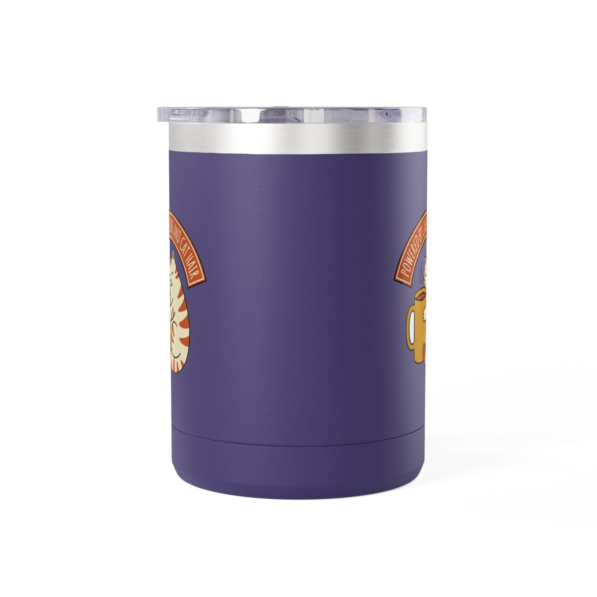 Cat Coffee Powered by Caffeine — 15oz Travel Mug