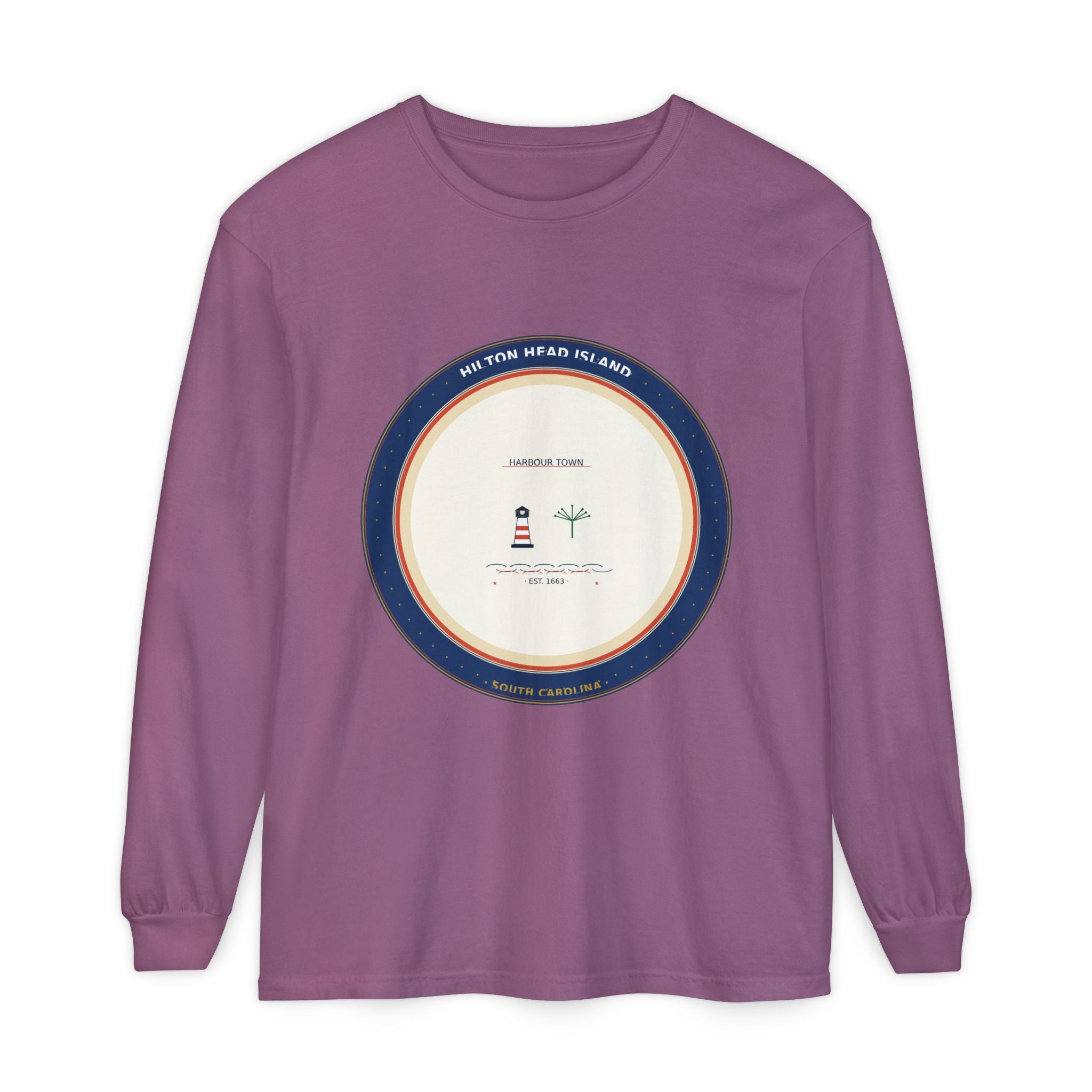 Hilton Head Island Long Sleeve Shirt | Harbour Town Badge | The Lowcountry