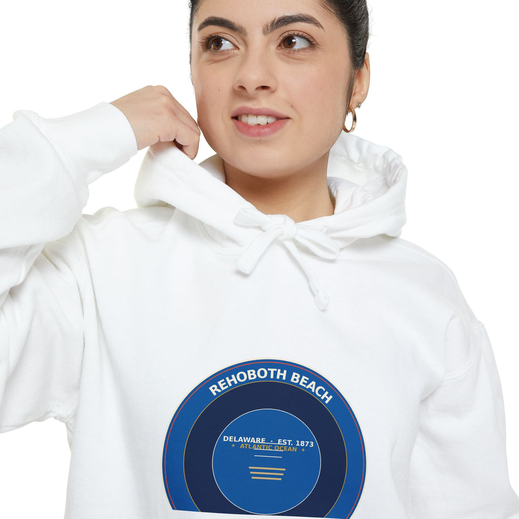 Rehoboth Beach Delaware Hoodie | Vintage Boardwalk Badge