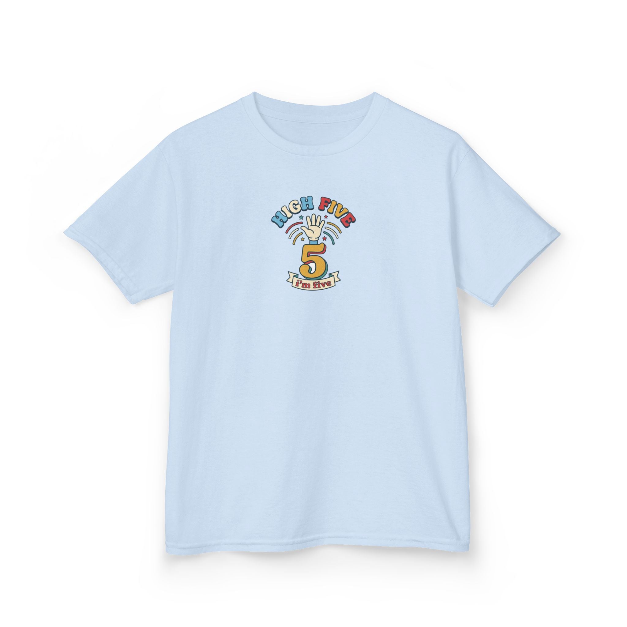High Five I'm Five Birthday Shirt 5th Birthday Kids Tee