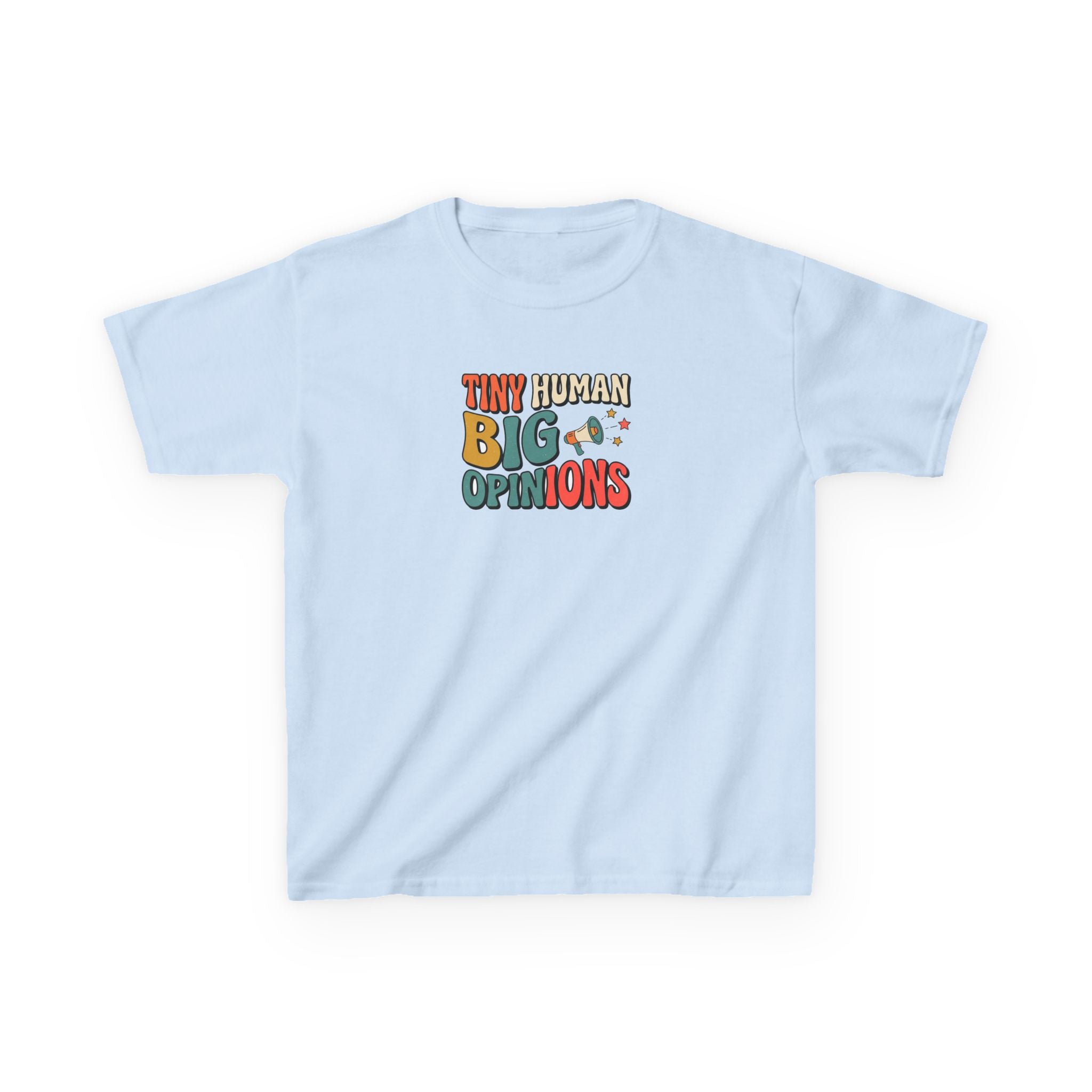 Tiny Human Big Opinions Shirt Funny Toddler Kids Tee