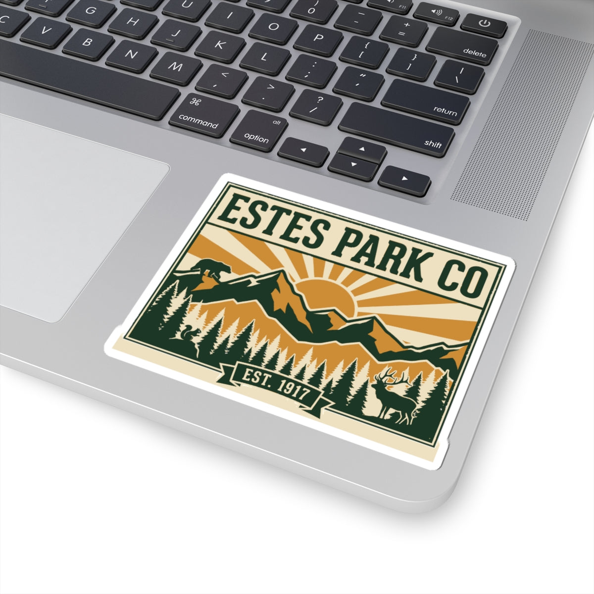 Estes Park CO Hidden Wildlife Sticker | Forest Green EST. 1917