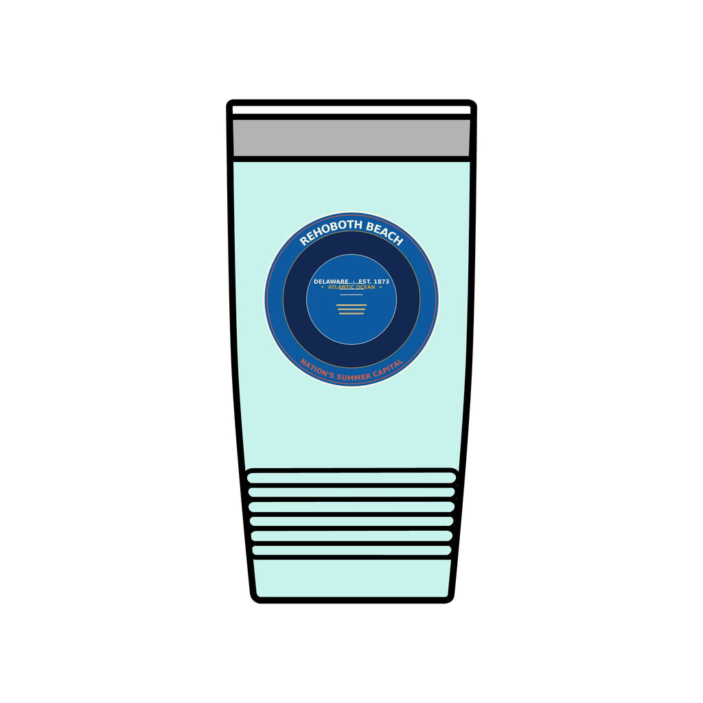 Rehoboth Beach Delaware 20oz Tumbler | Vintage Boardwalk Badge