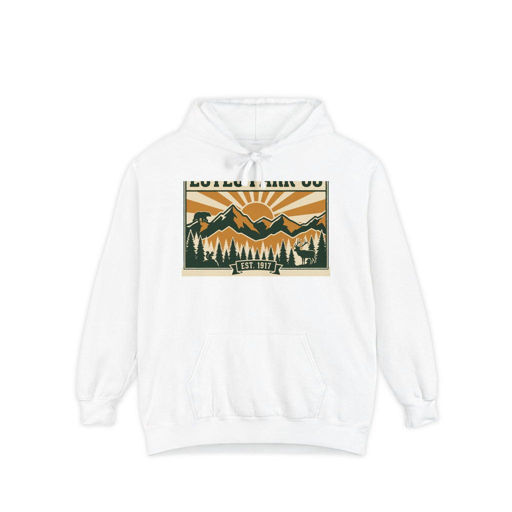 Estes Park CO Hidden Wildlife Hoodie | Forest Green EST. 1917