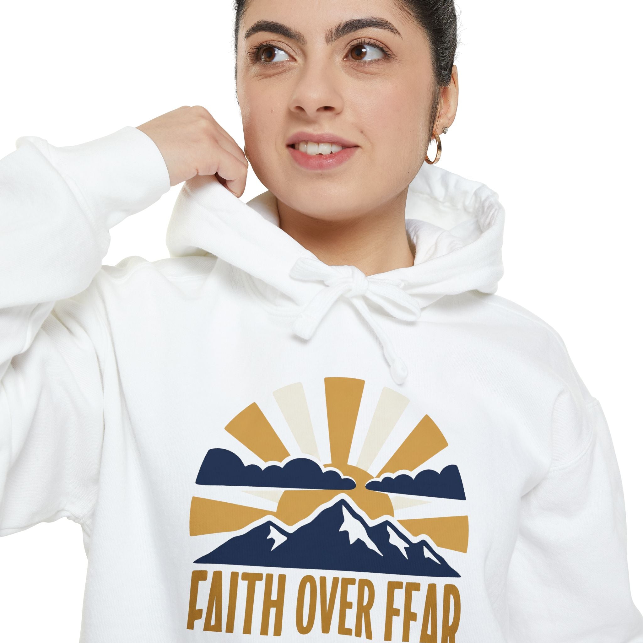 Faith Over Fear Hoodie | Inspirational Christian Sweatshirt