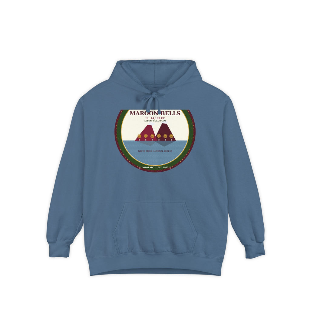 Maroon Bells Badge Hoodie — Colorado 14er