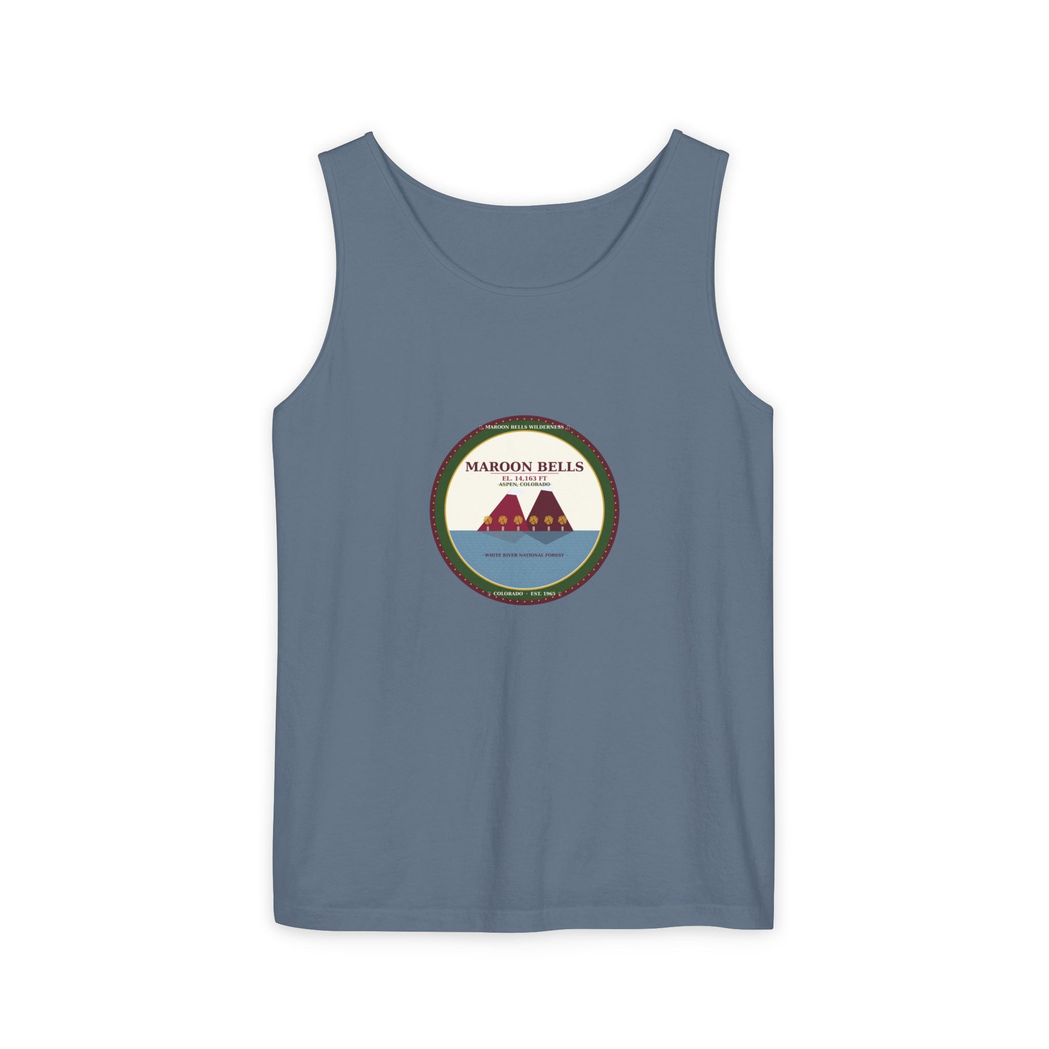 Maroon Bells Badge Tank Top — Colorado 14er