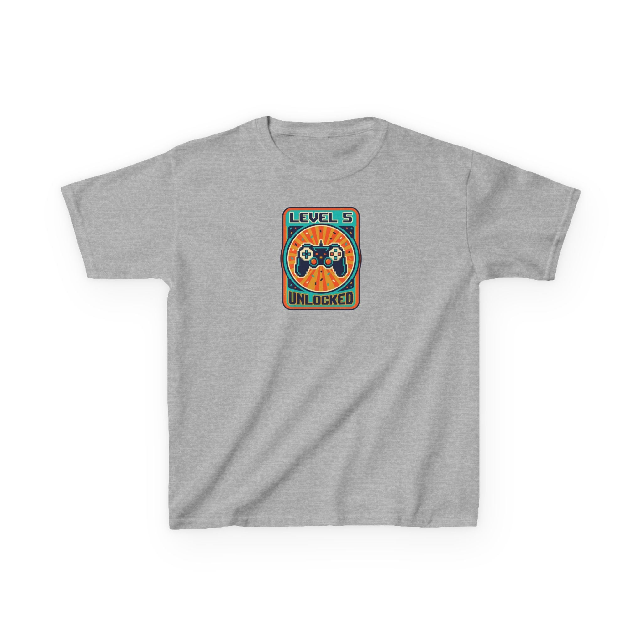 Level 5 Unlocked Birthday Shirt Gamer Kids Tee