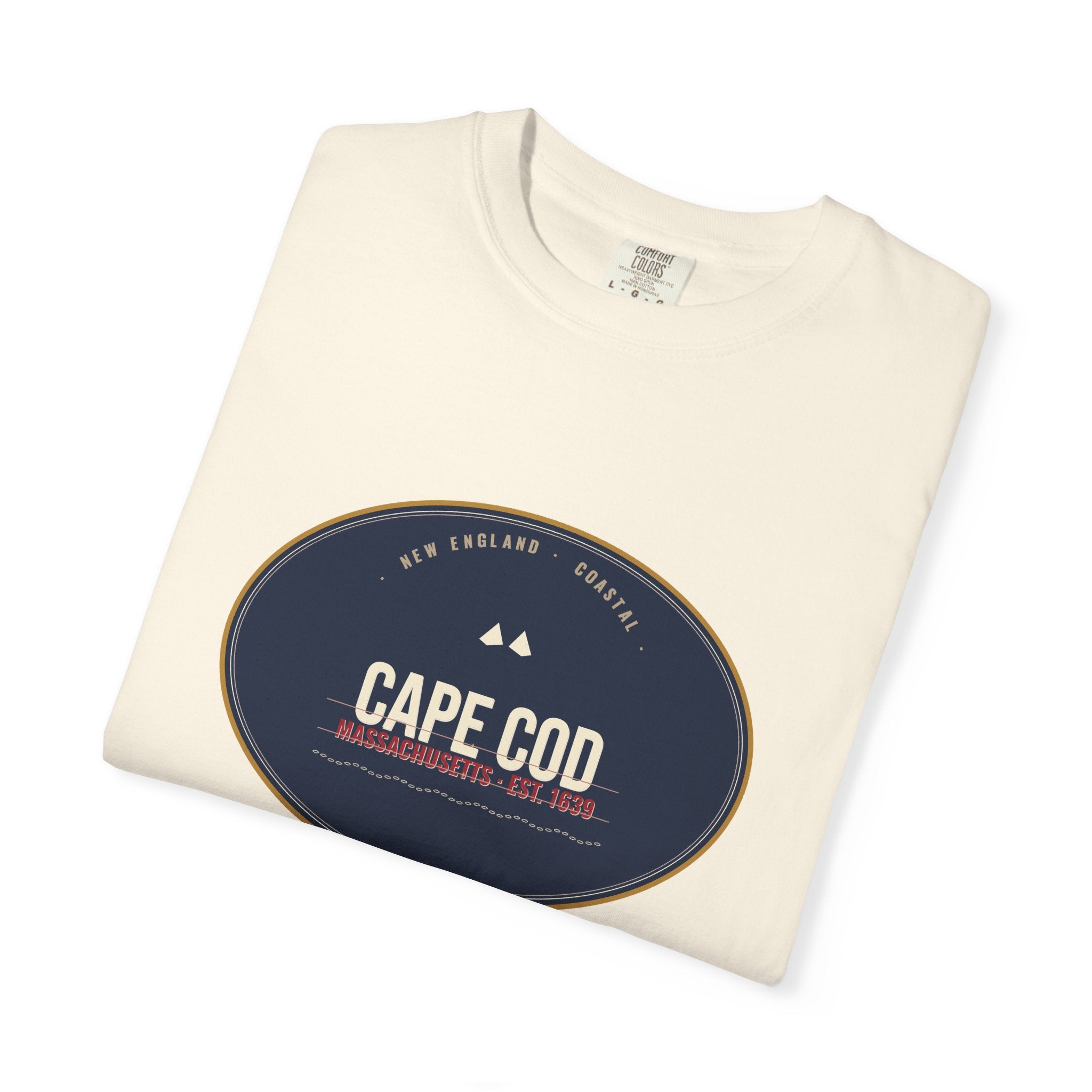 Cape Cod Tee | Vintage Massachusetts Badge | Comfort Colors