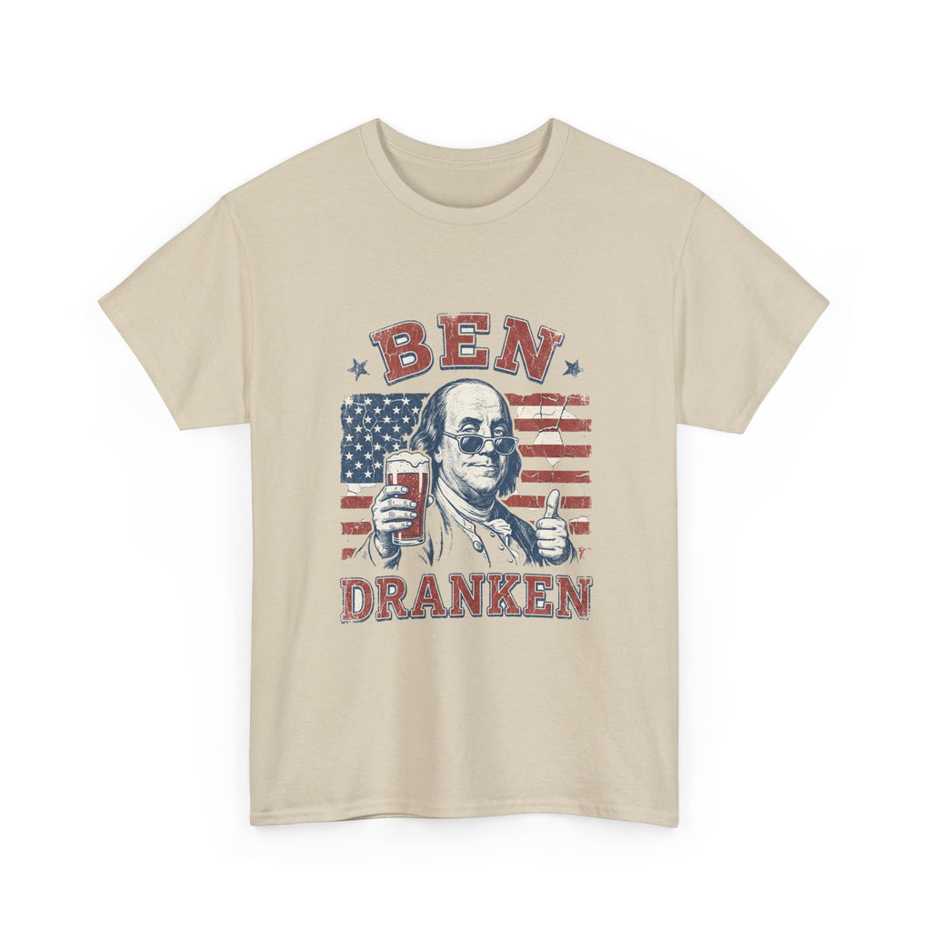 Ben Dranken Tee | Funny Ben Franklin Beer Pun 4th of July Shirt