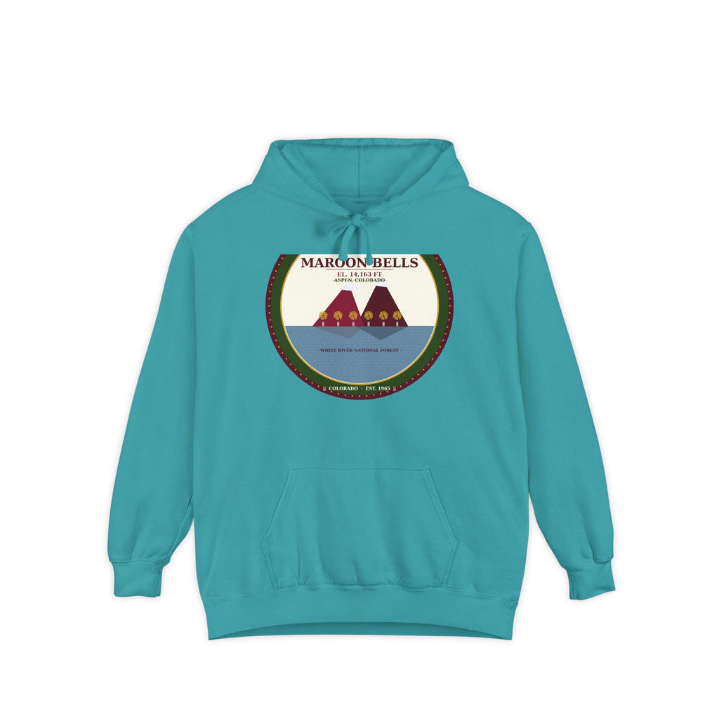 Maroon Bells Badge Hoodie — Colorado 14er