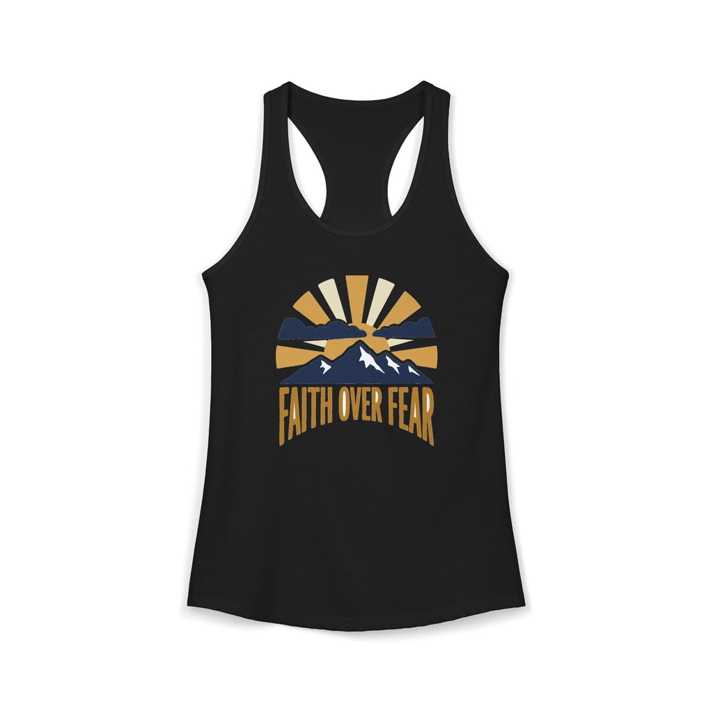 Faith Over Fear Racerback Tank | Christian Gym Tank Top