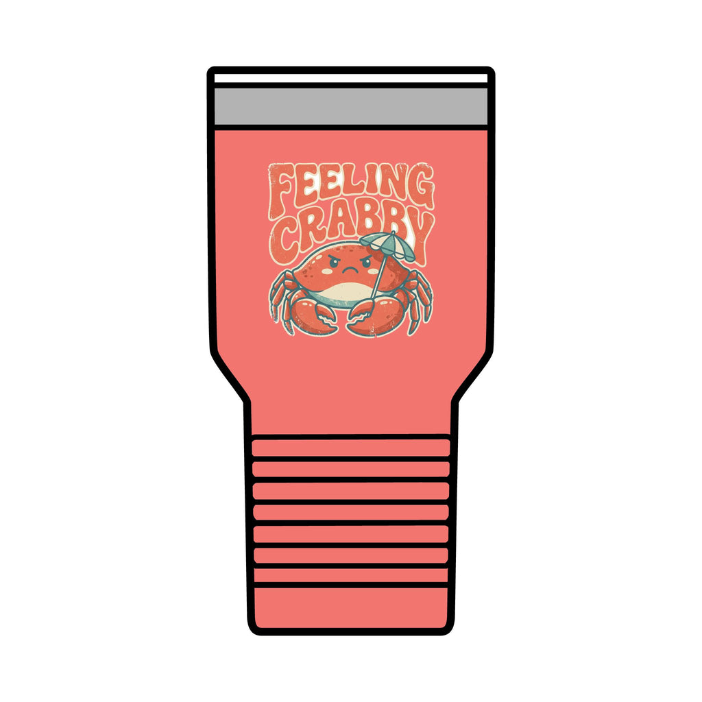 Feeling Crabby 30oz Tumbler | Crab Beach Drinkware