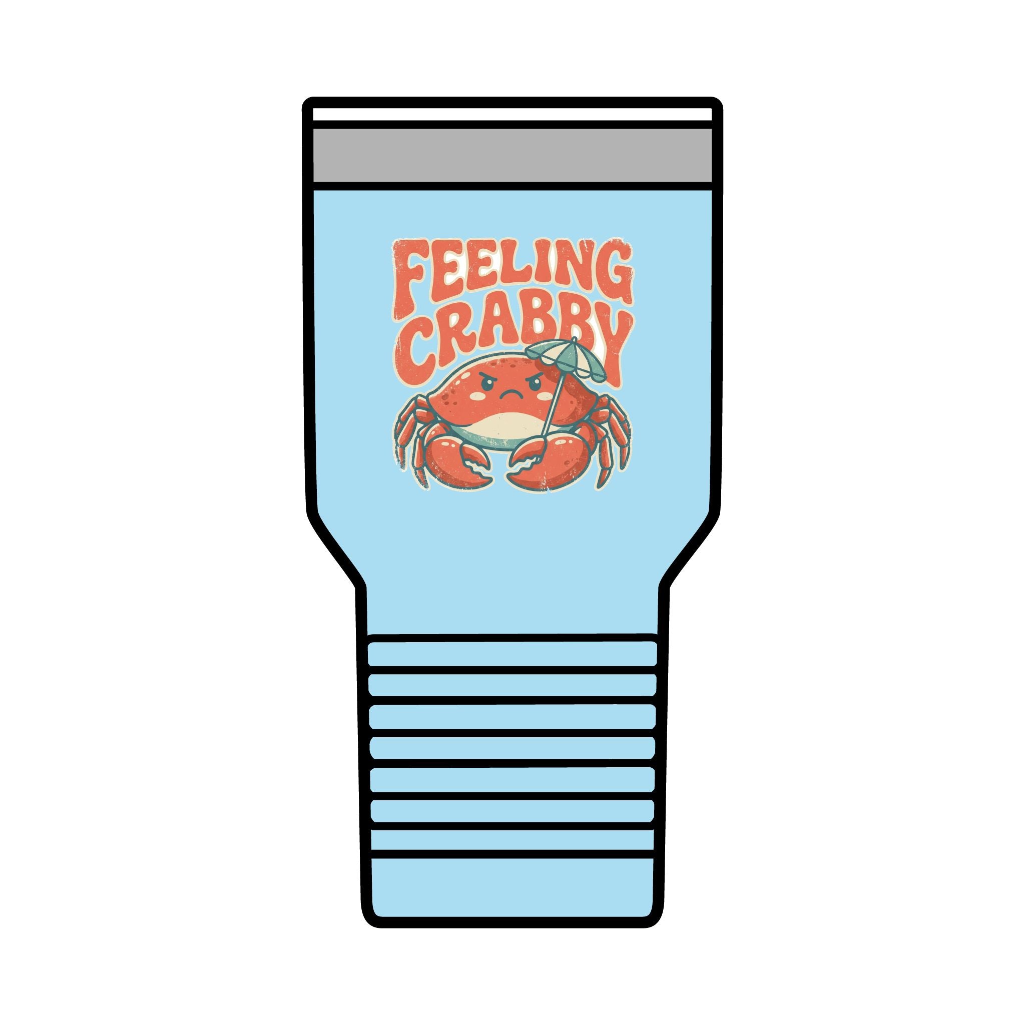 Feeling Crabby 30oz Tumbler | Crab Beach Drinkware