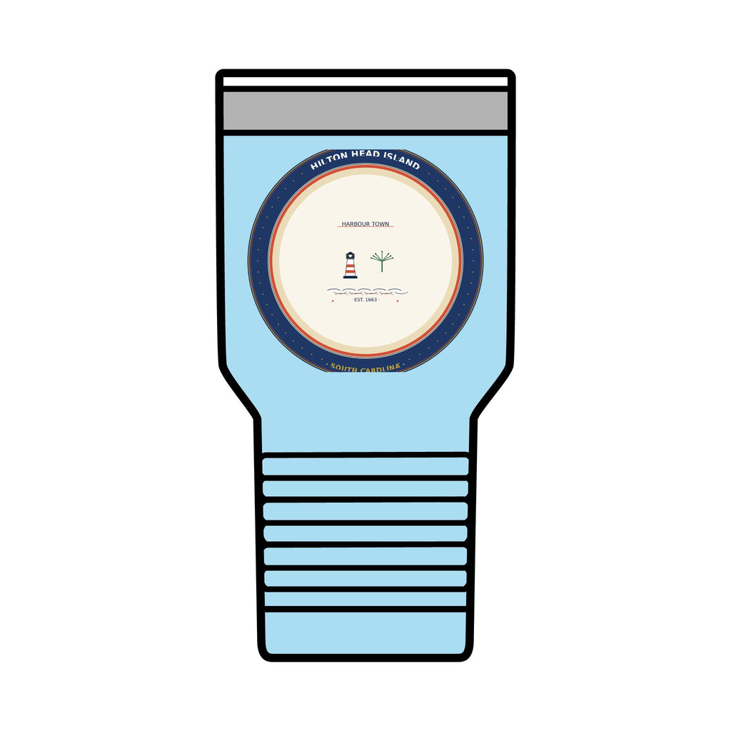 Hilton Head Island 30oz Tumbler | Harbour Town Badge | South Carolina
