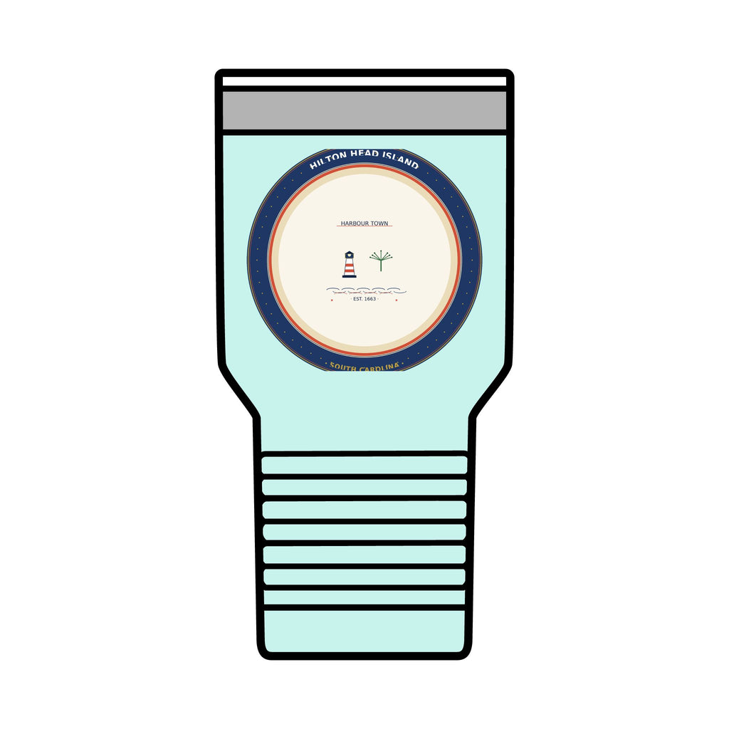 Hilton Head Island 30oz Tumbler | Harbour Town Badge | South Carolina