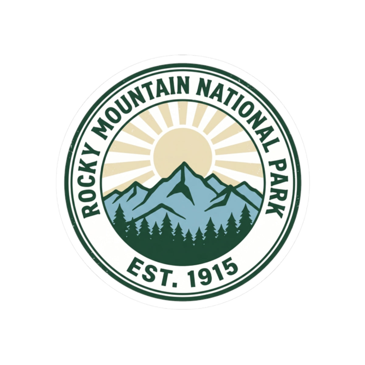 Rocky Mountain National Park Sticker | Vintage EST. 1915 Colorado RMNP Decal