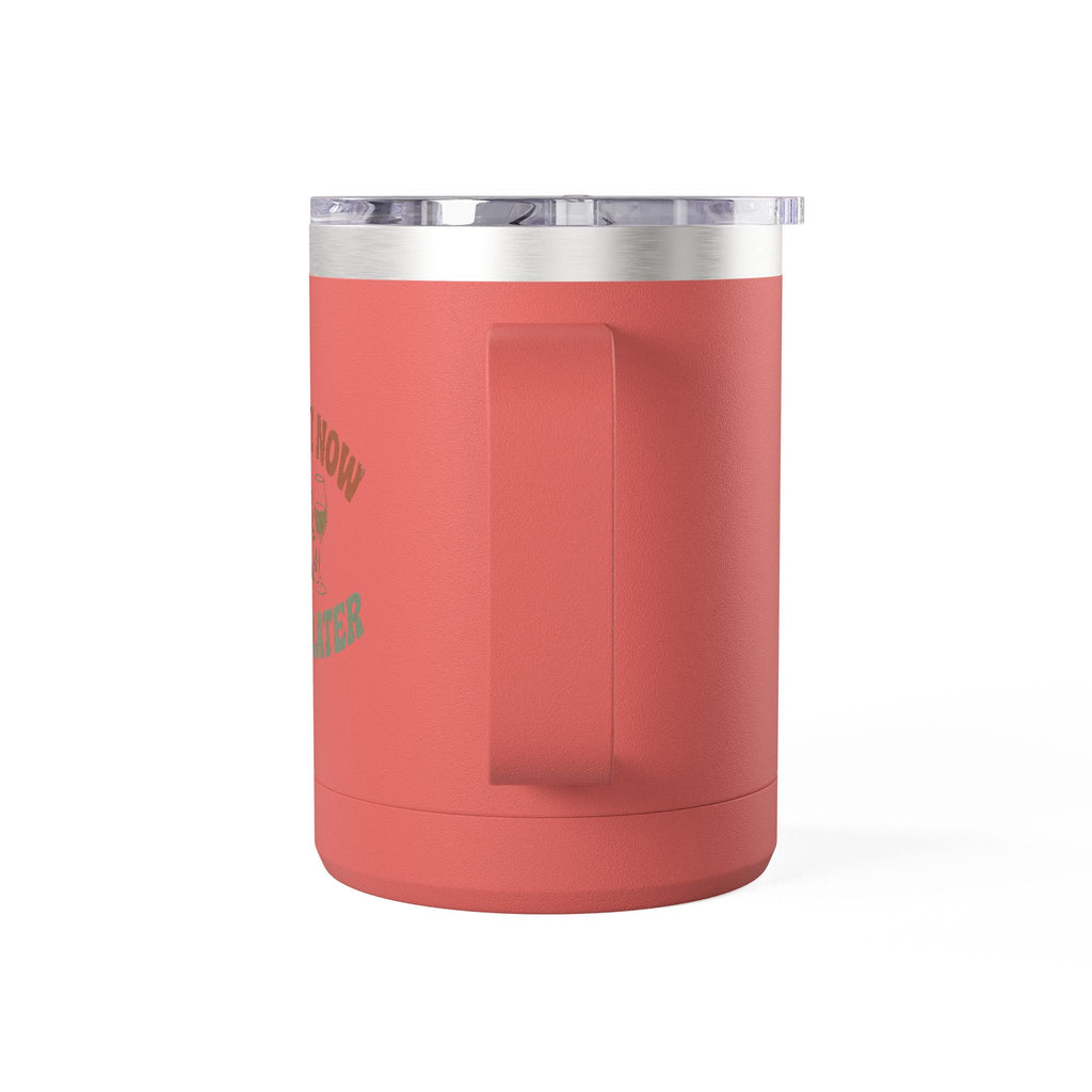 Sweat Now Wine Later 15oz Coffee Tumbler — Insulated Gym & Wine Travel Mug