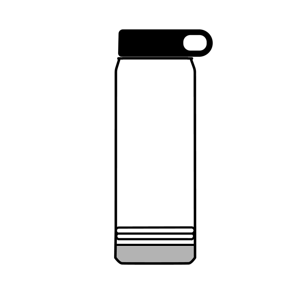 Retro Miami Sunset 32oz Tumbler — 80s Synthwave Insulated Water Bottle