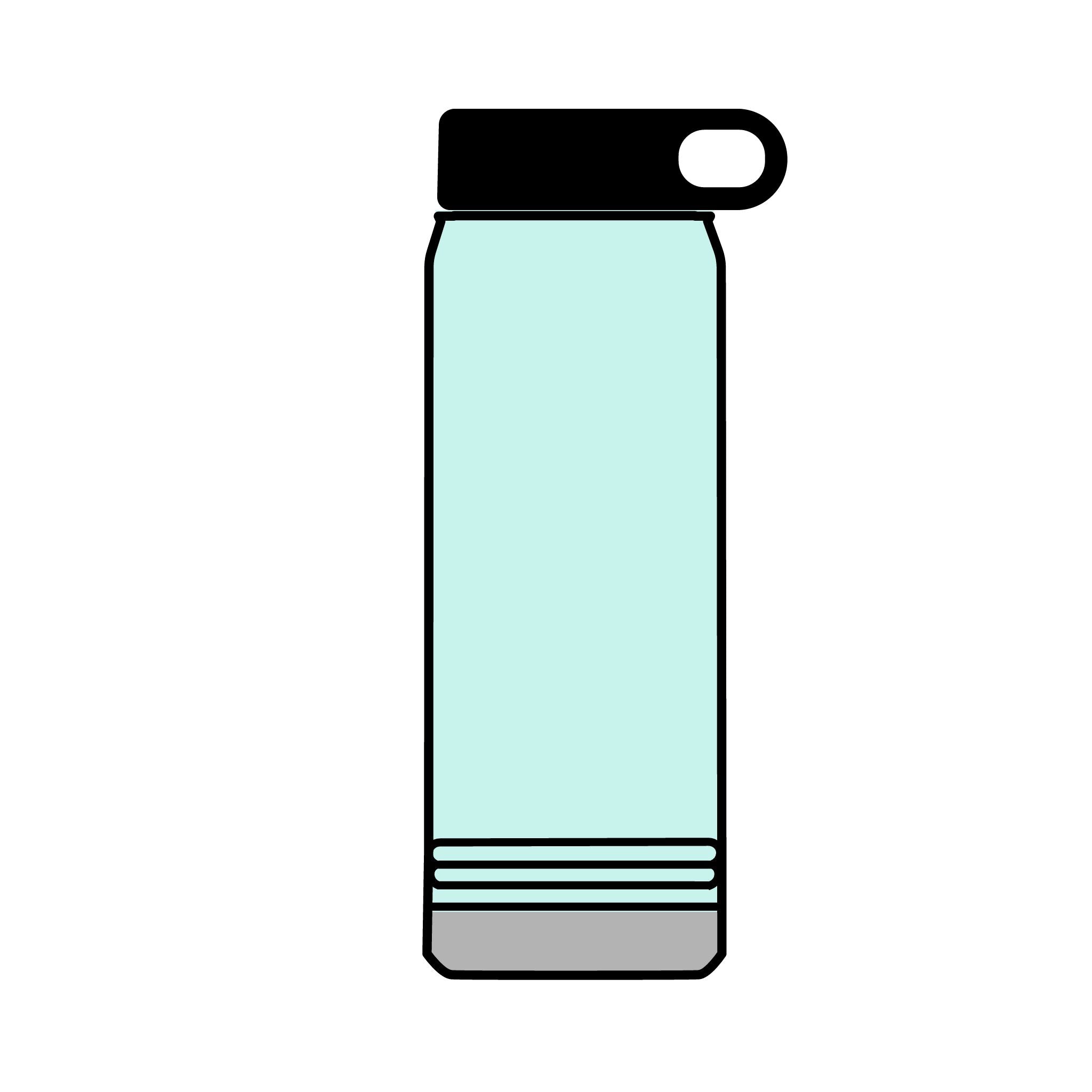 Retro Miami Sunset 32oz Tumbler — 80s Synthwave Insulated Water Bottle
