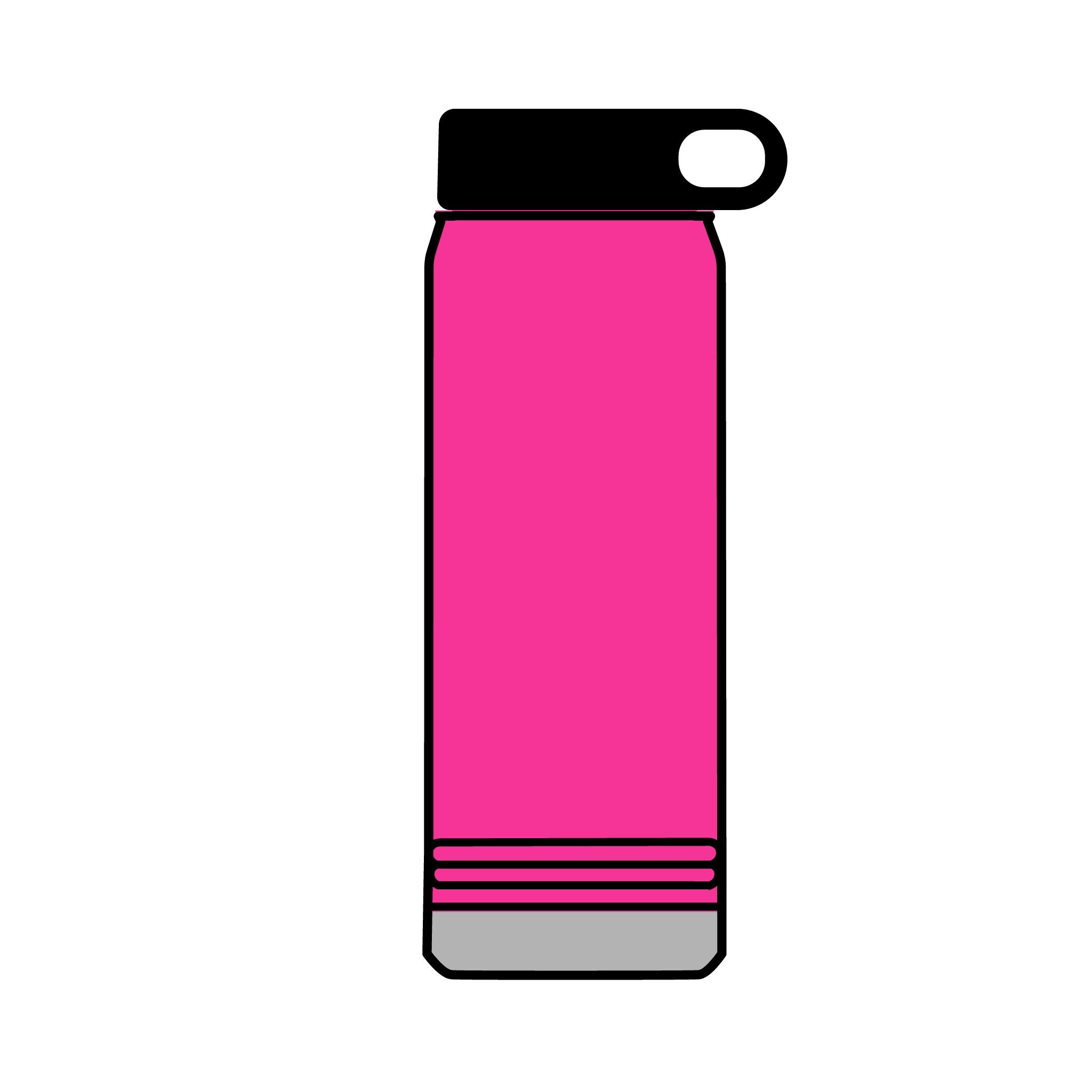 Retro Miami Sunset 32oz Tumbler — 80s Synthwave Insulated Water Bottle
