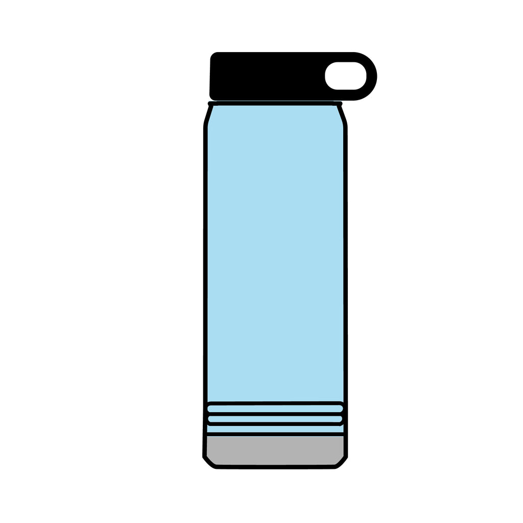Retro Miami Sunset 32oz Tumbler — 80s Synthwave Insulated Water Bottle