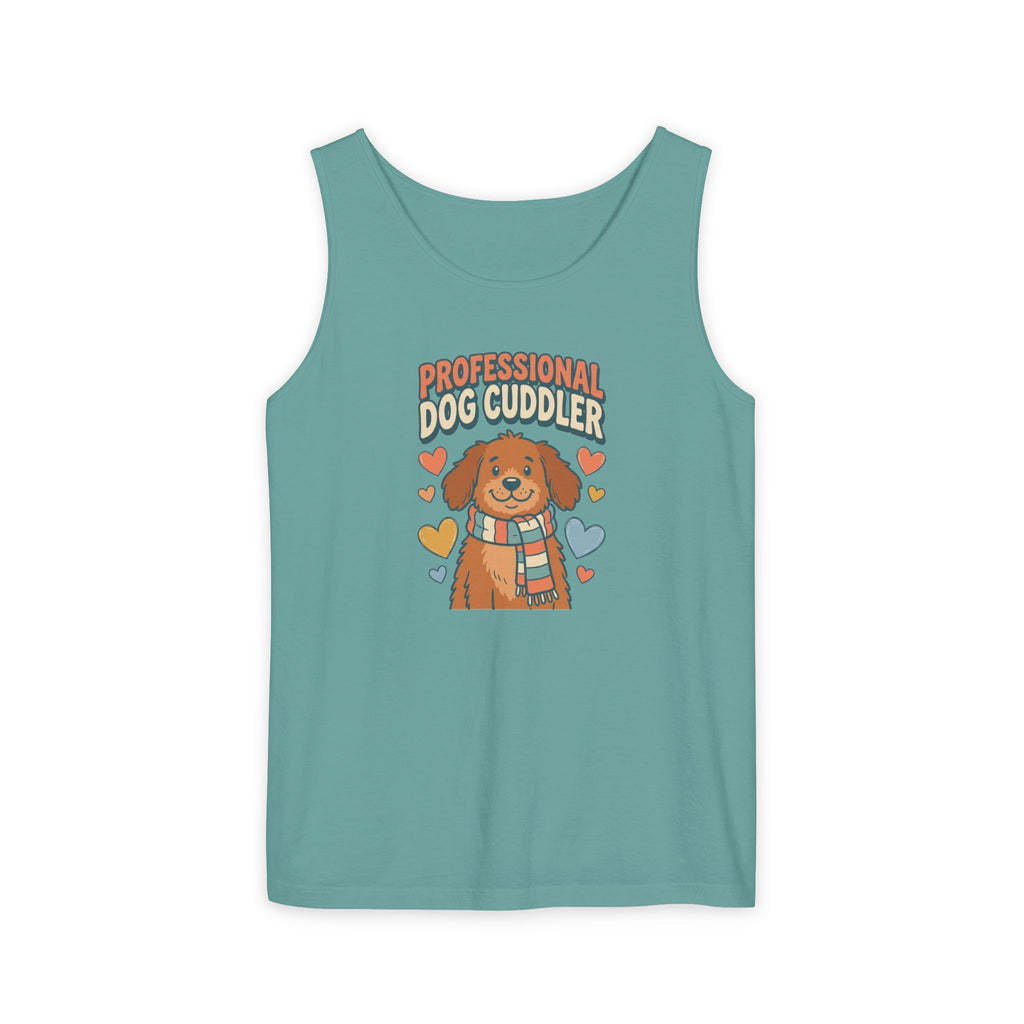 Professional Dog Cuddler Tank | Dog Mom Comfort Colors Tank Top