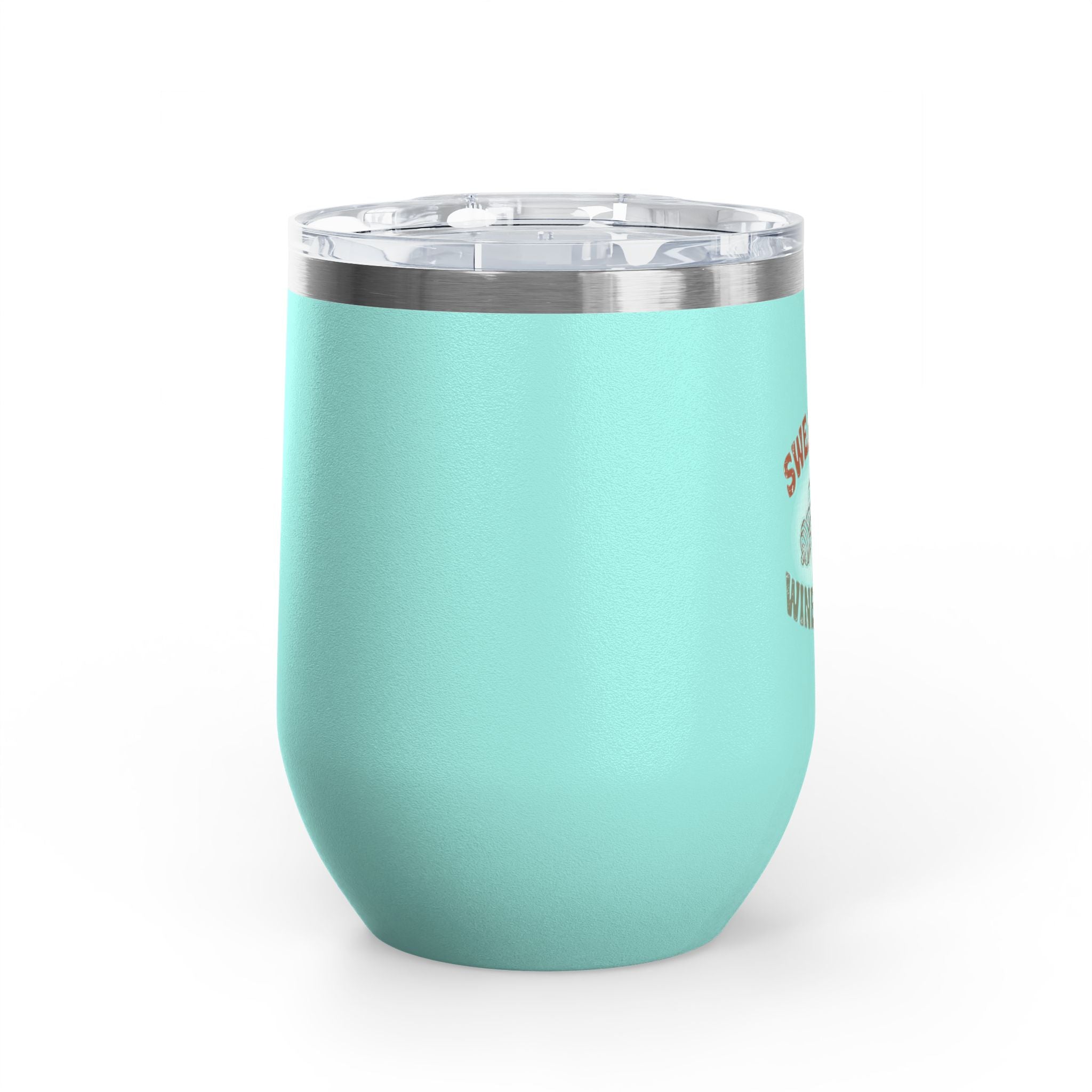 Sweat Now Wine Later Wine Tumbler — 12oz Insulated | Funny Gym &amp; Wine Gift