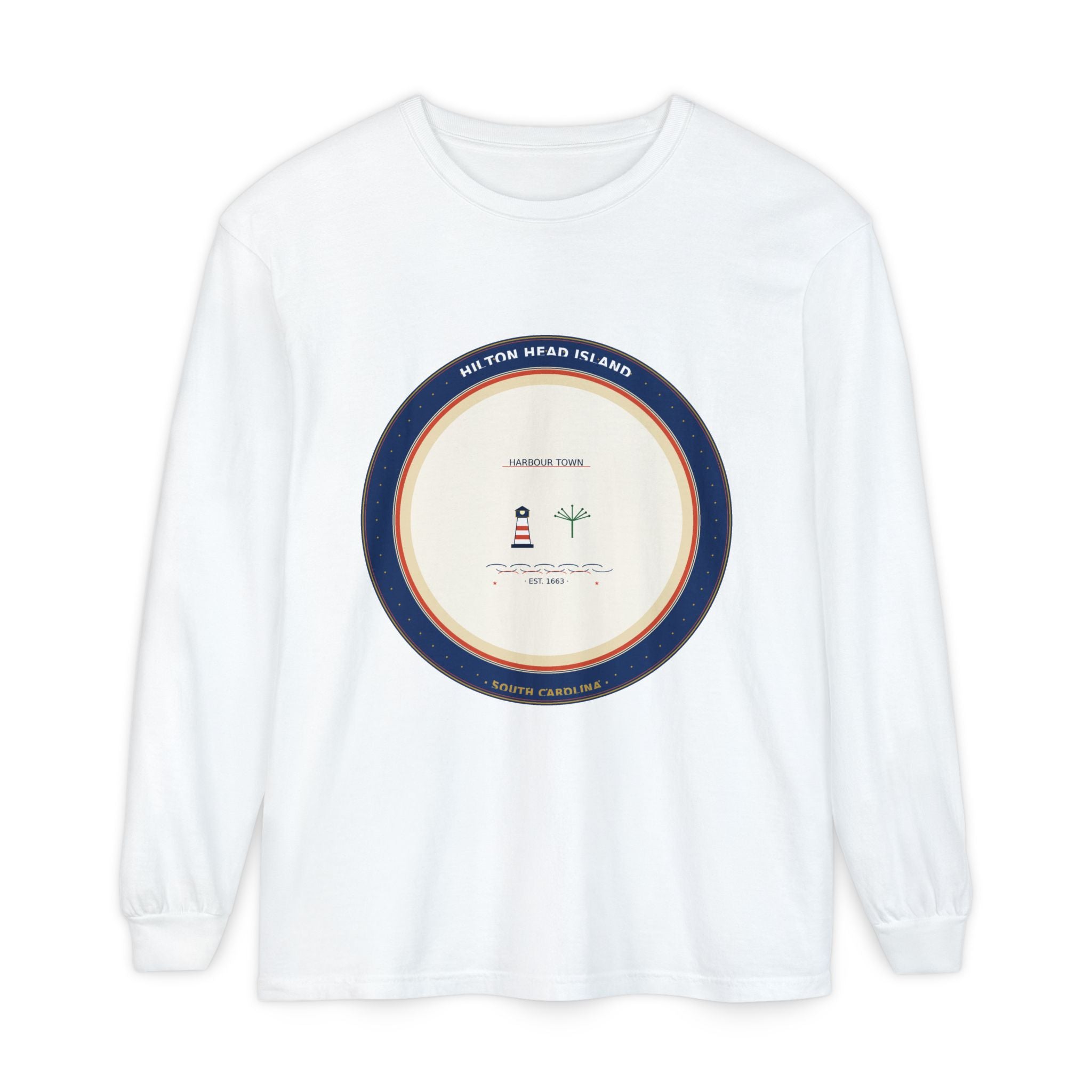 Hilton Head Island Long Sleeve Shirt | Harbour Town Badge | The Lowcountry