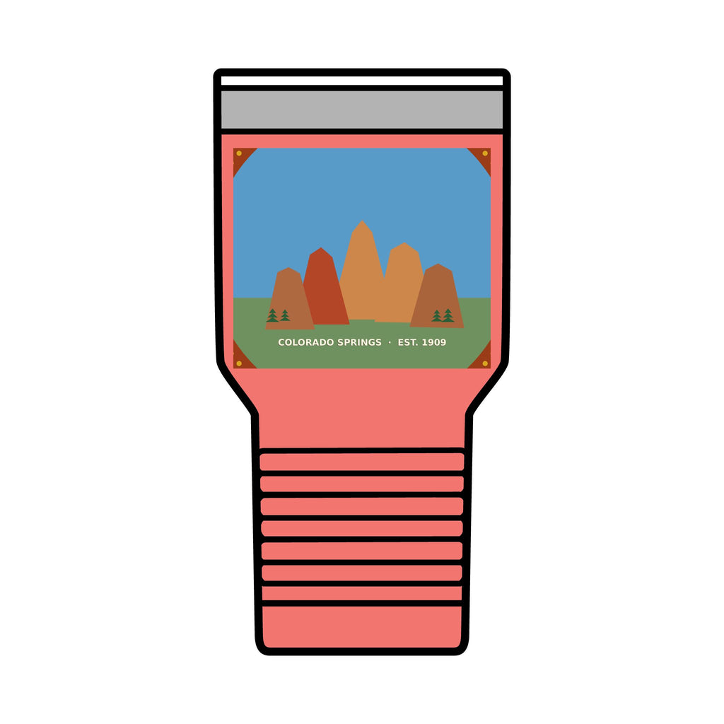 Garden of the Gods Colorado Badge 30oz Tumbler