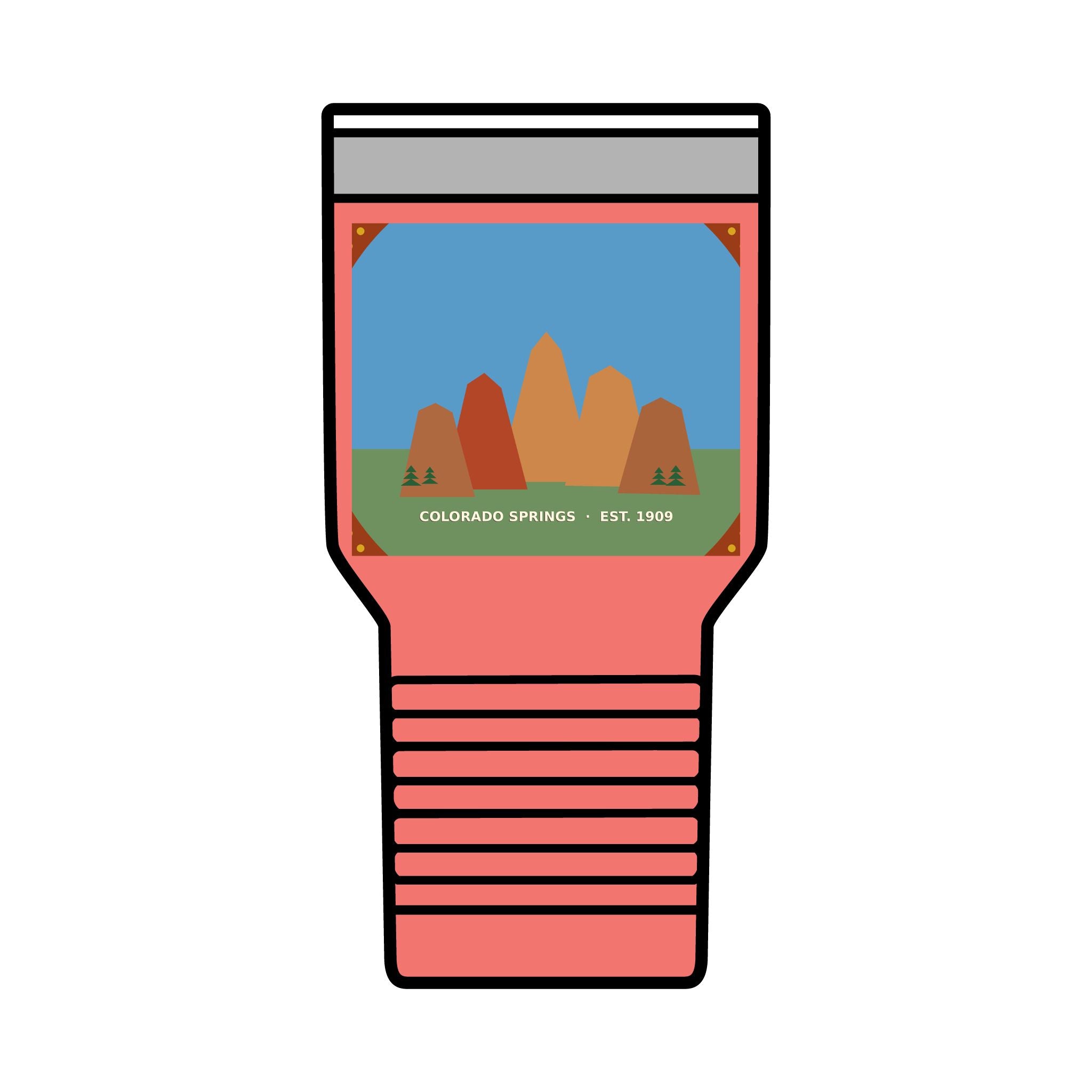 Garden of the Gods Colorado Badge 30oz Tumbler