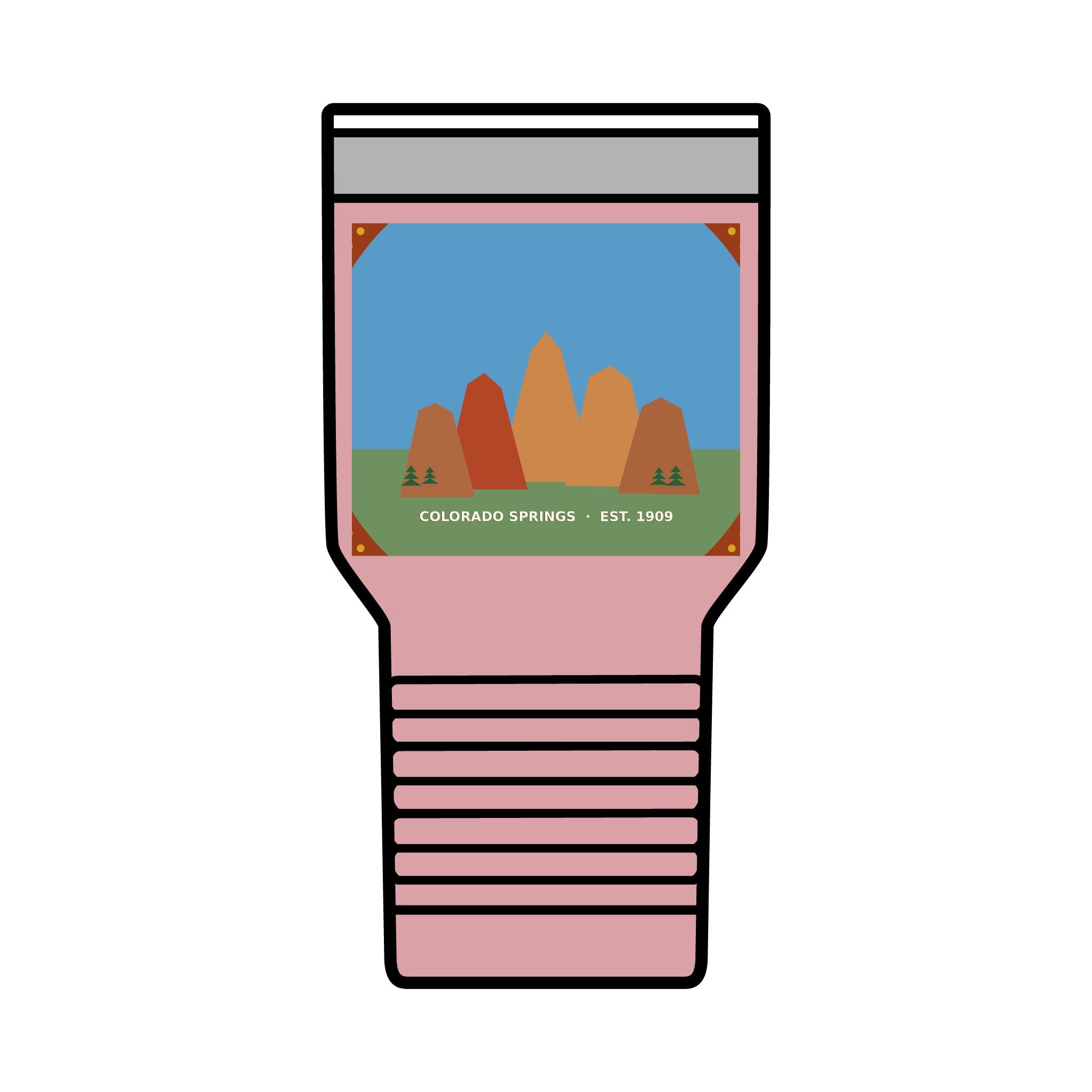 Garden of the Gods Colorado Badge 30oz Tumbler