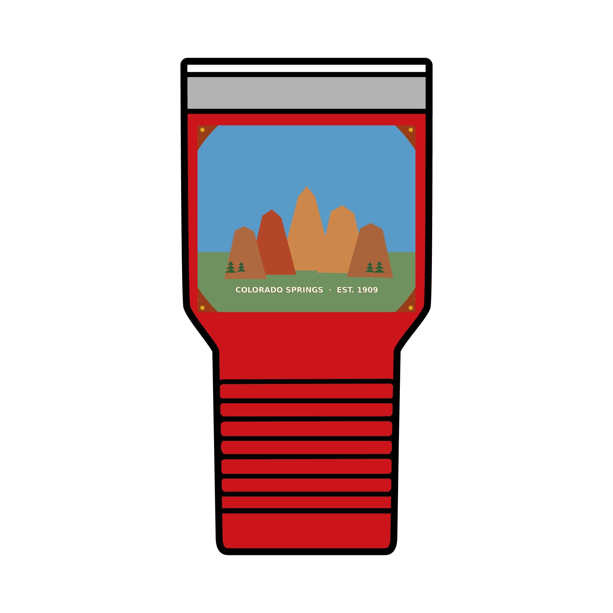 Garden of the Gods Colorado Badge 30oz Tumbler