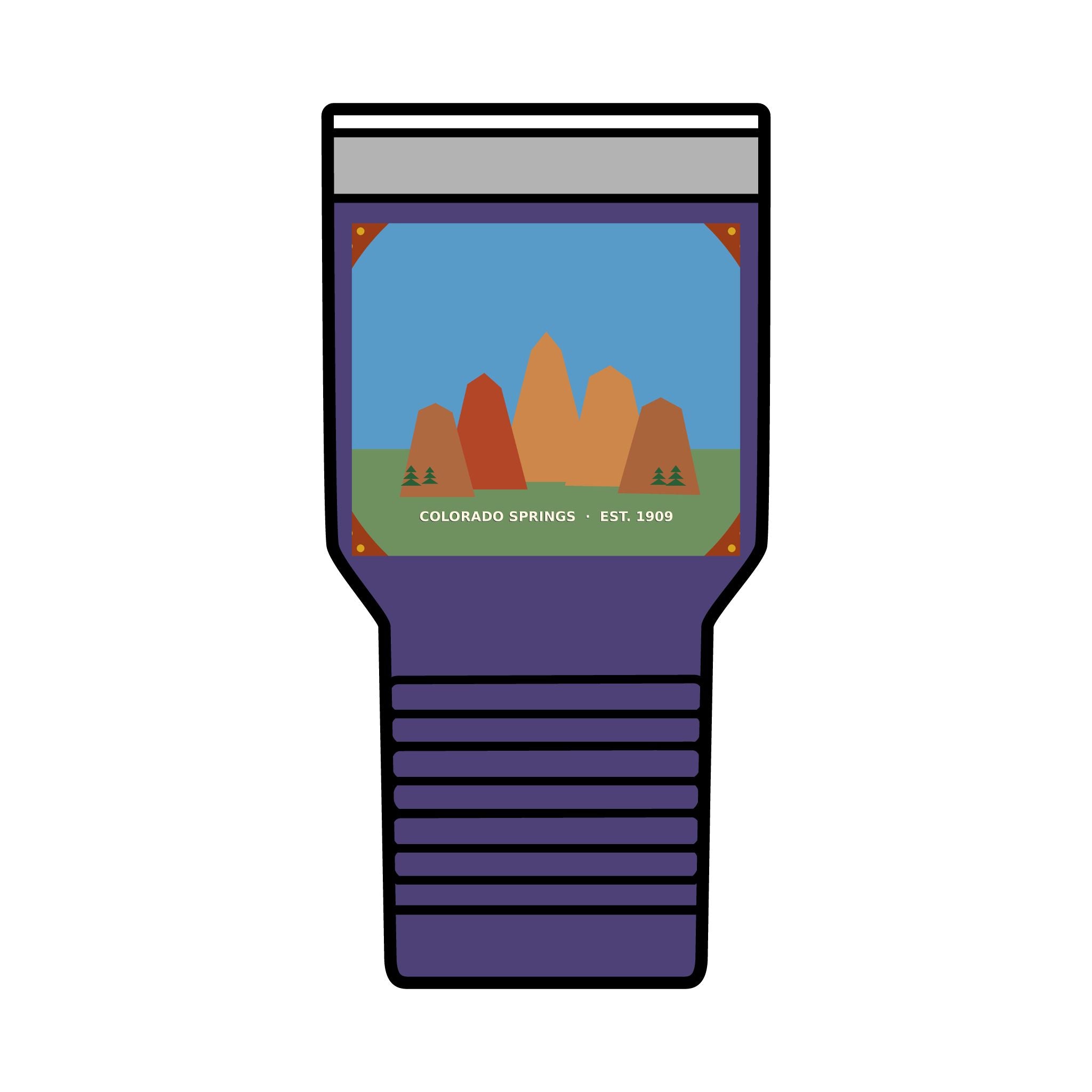 Garden of the Gods Colorado Badge 30oz Tumbler