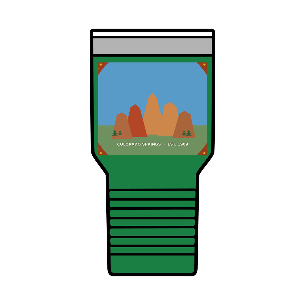 Garden of the Gods Colorado Badge 30oz Tumbler