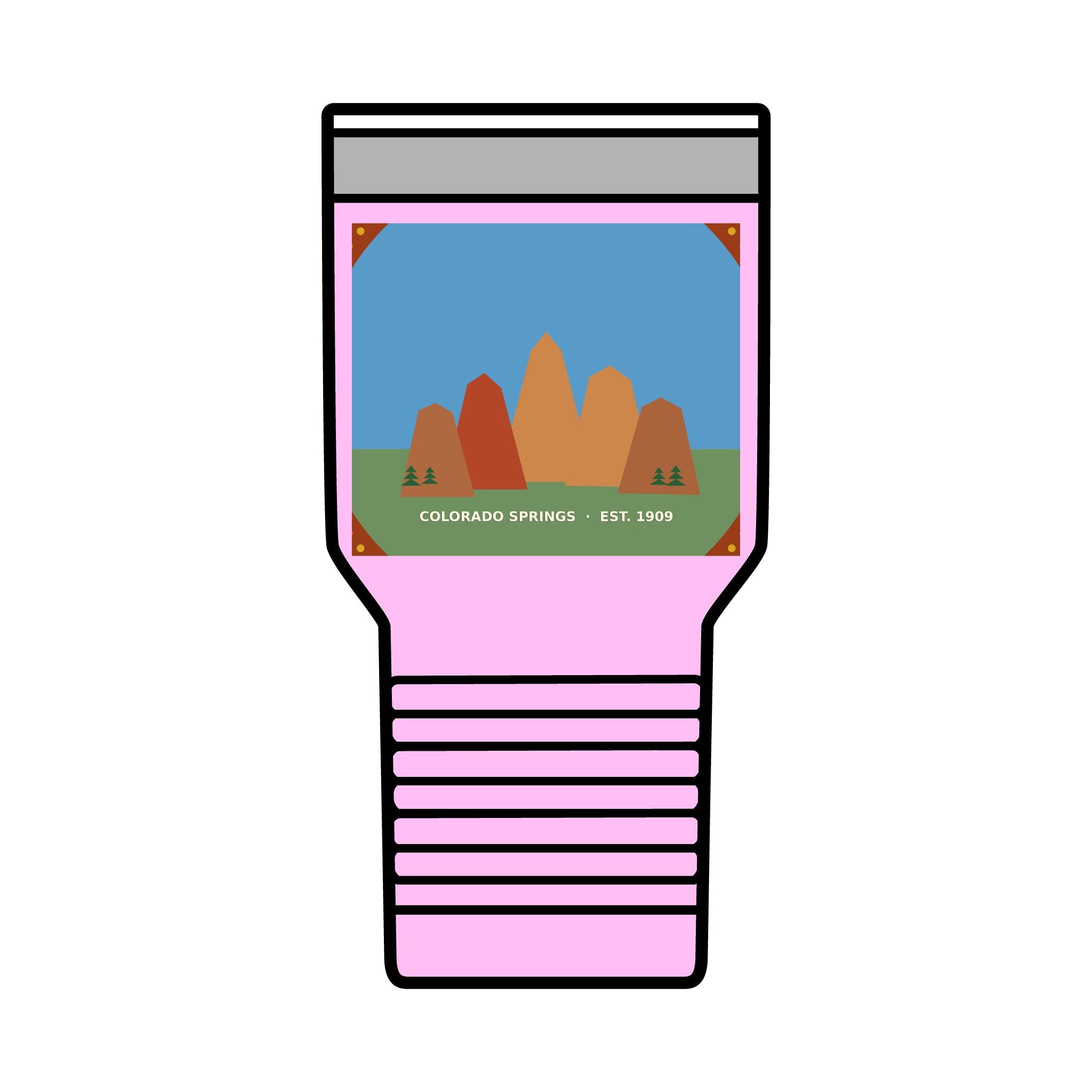 Garden of the Gods Colorado Badge 30oz Tumbler