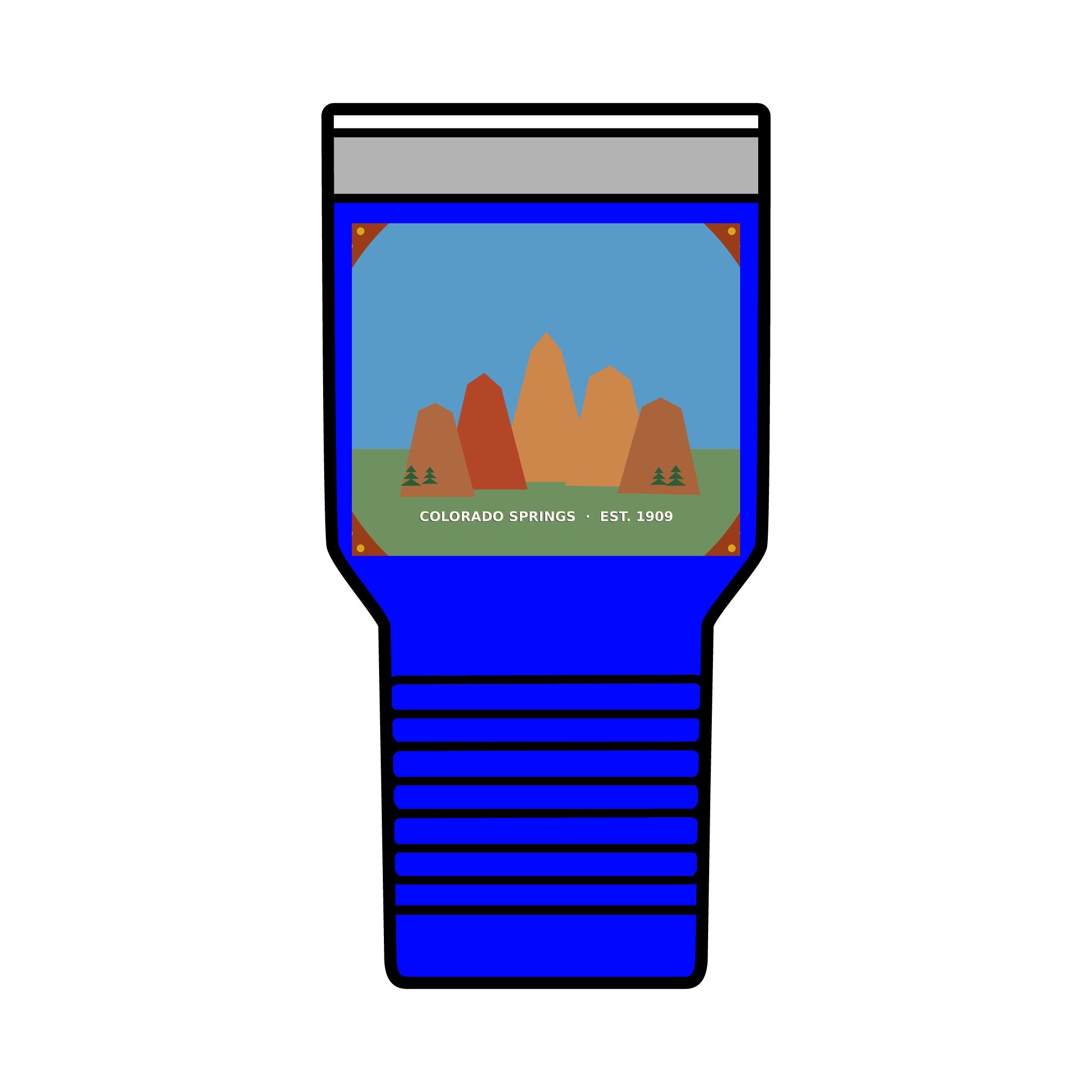 Garden of the Gods Colorado Badge 30oz Tumbler