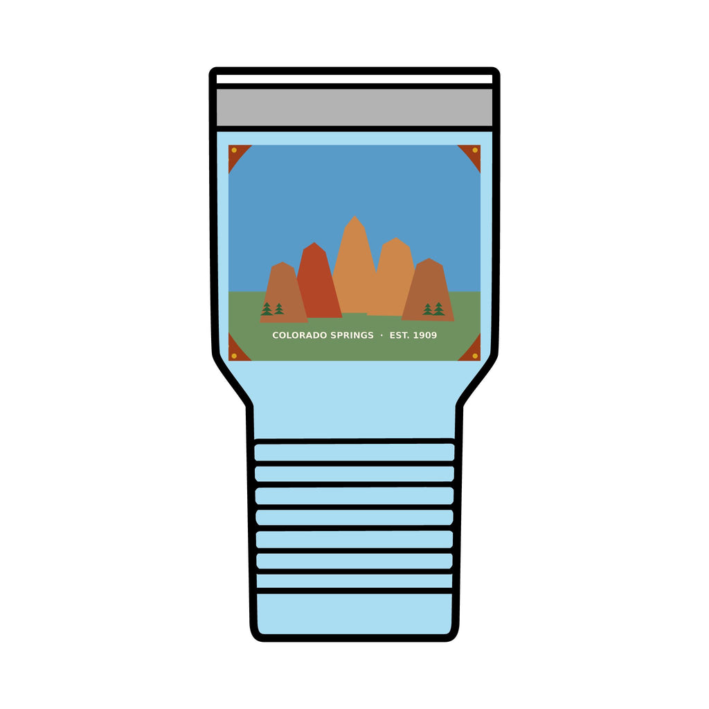 Garden of the Gods Colorado Badge 30oz Tumbler