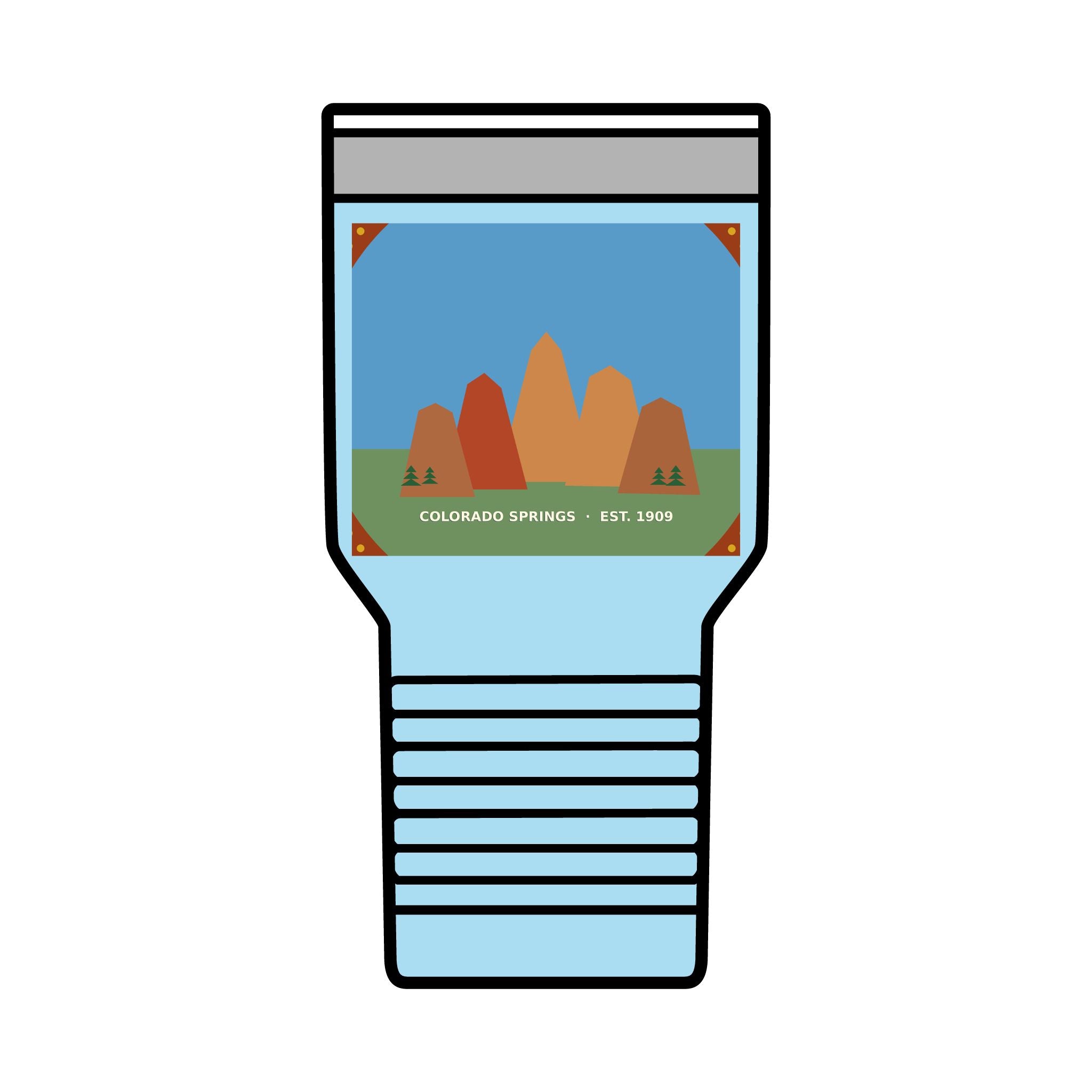 Garden of the Gods Colorado Badge 30oz Tumbler