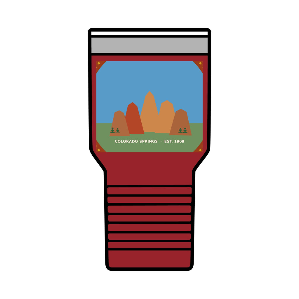 Garden of the Gods Colorado Badge 30oz Tumbler