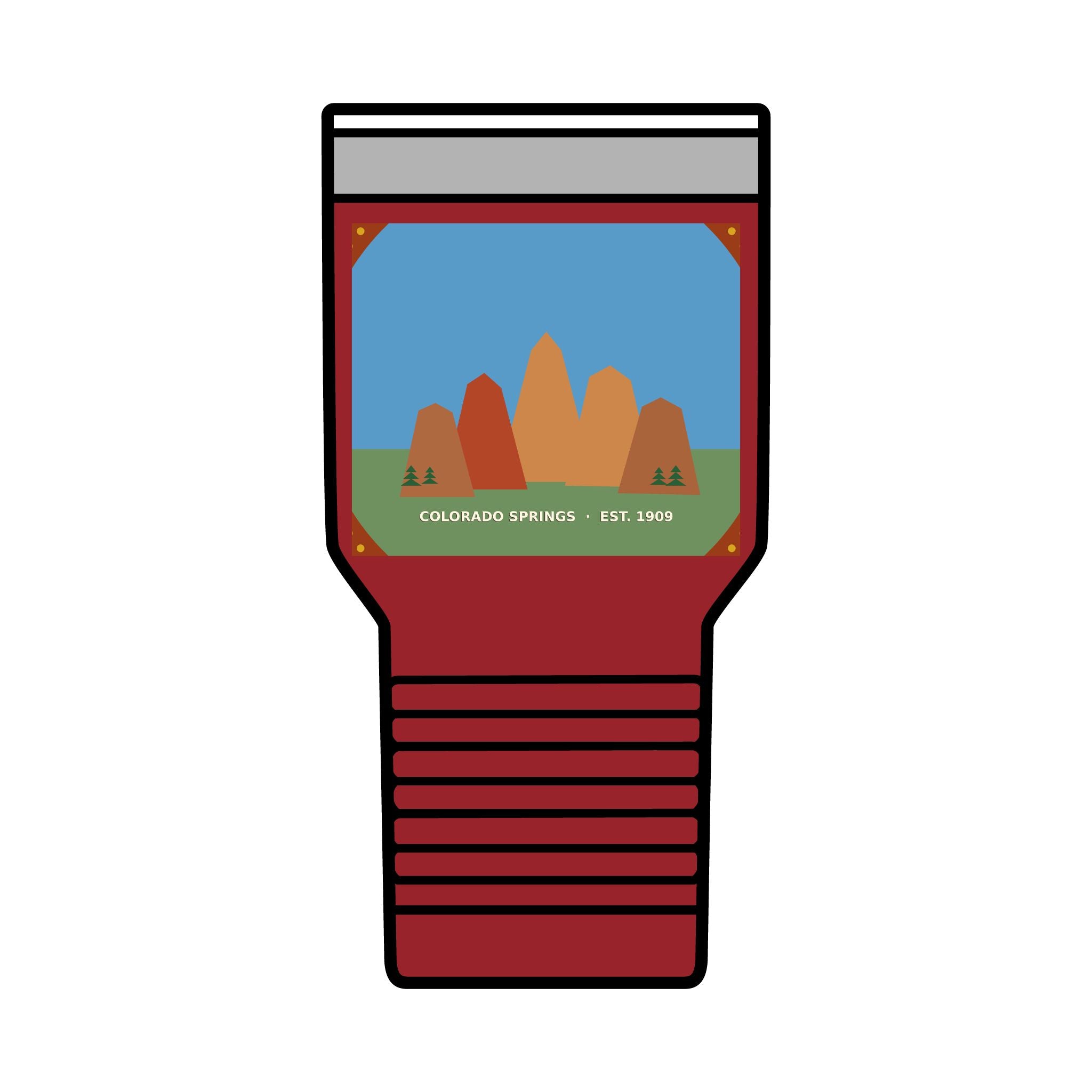 Garden of the Gods Colorado Badge 30oz Tumbler
